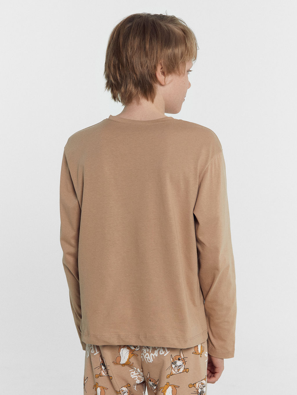 Комплект для мальчиков (джемпер, брюки) бежевый с собачками - Mark formelle фото 7