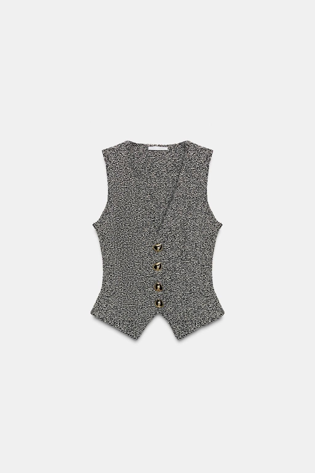 STRUCTURED WAISTCOAT WITH BUTTONS - Zara фото 5
