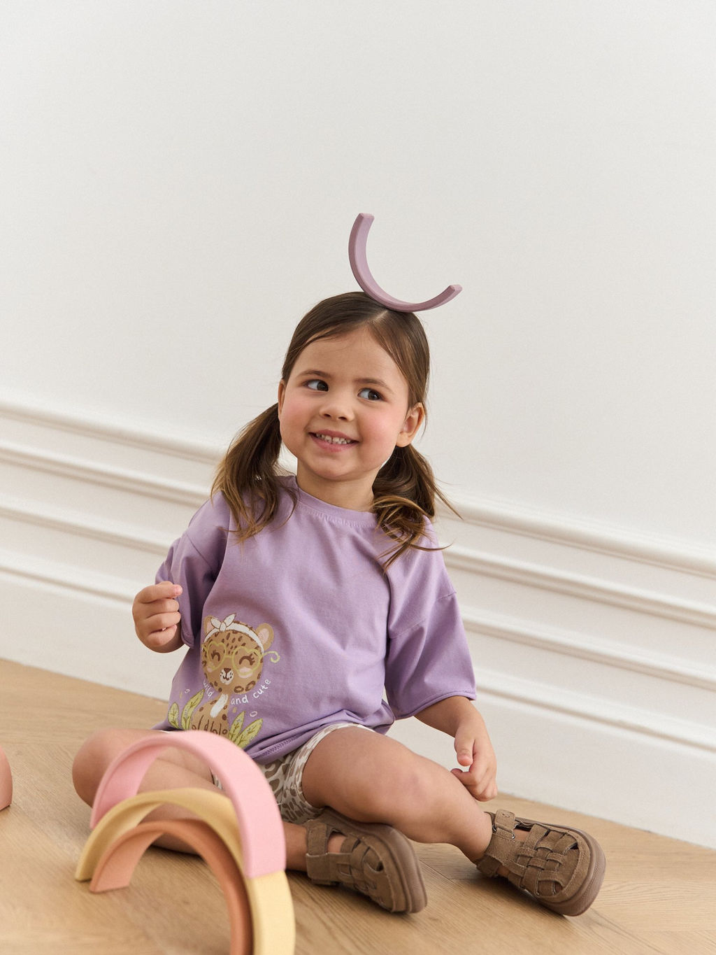 Футболка оверсайз Лаванда с принтом 0+ - Bungly фото 4