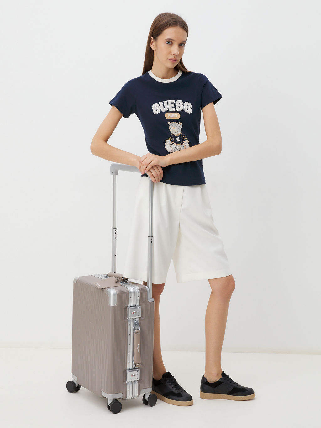 Чемодан MAISON DAVID Артикул 4197729, коричнево-серый  фото 7