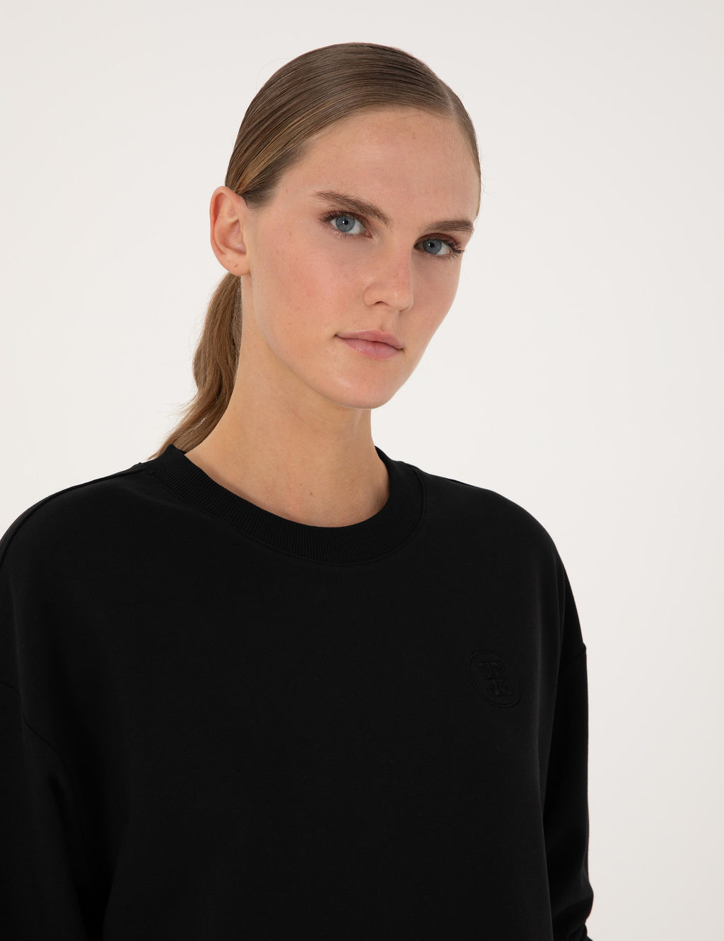 Siyah Oversize Sweatshirt - Pierre cardin фото 2