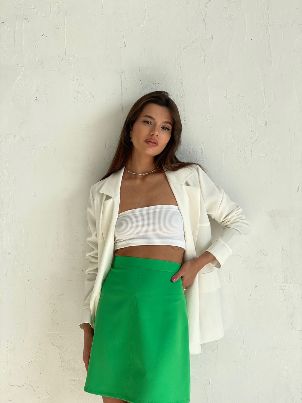 Мини-юбка зелёная - Martichelli фото 2