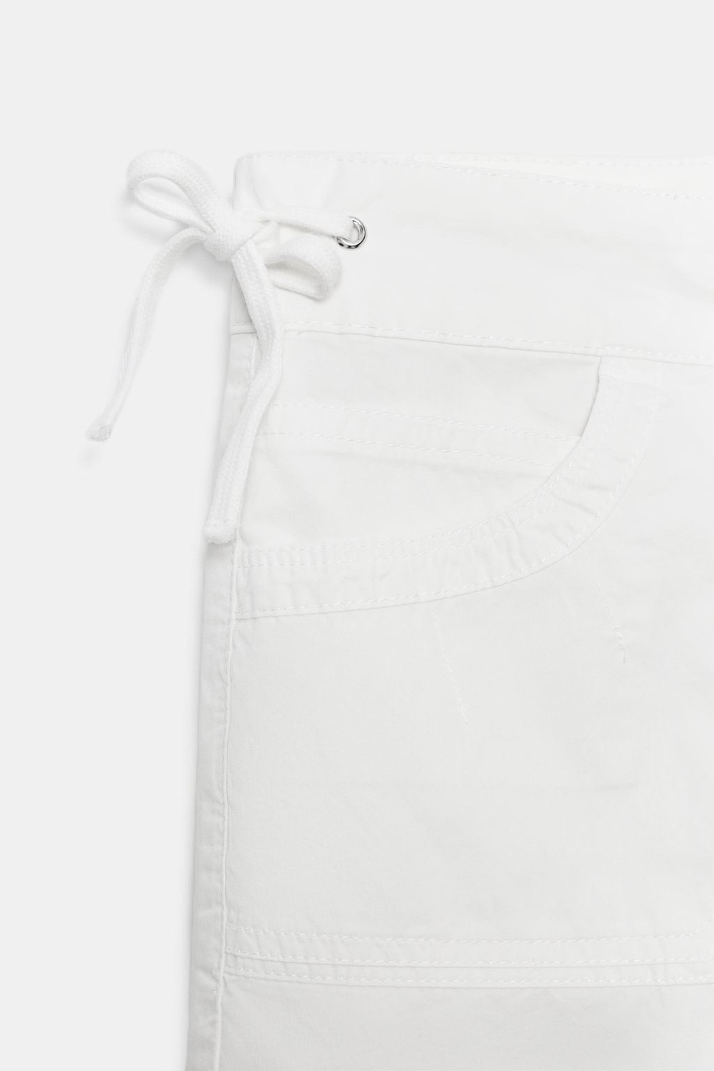 SHORTS BOLSILLOS CORDONES / Blanco - Zara фото 11