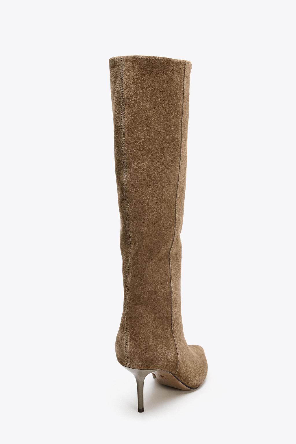SPLIT SUEDE STILETTO HEEL BOOTS - Zara фото 7