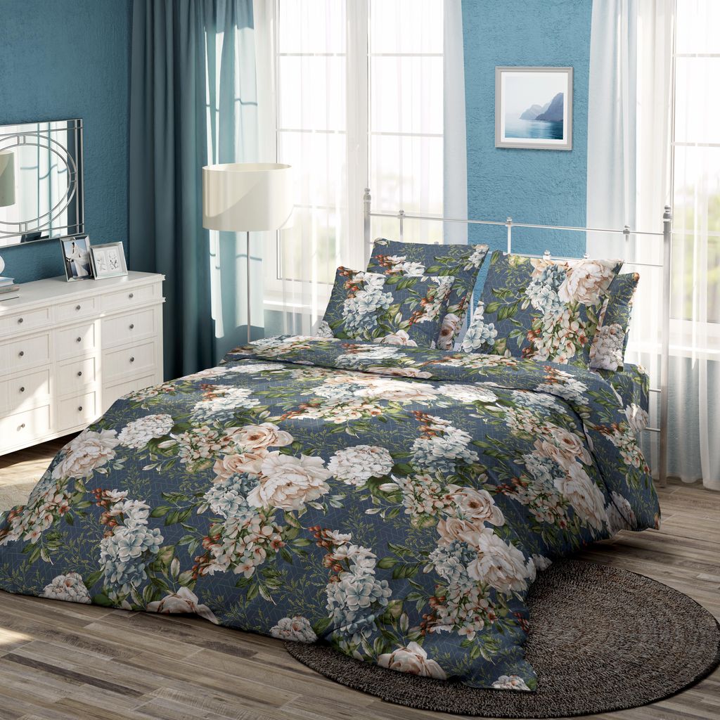 Комплект постельного белья Бязь аврелия КПБ-НБ-19 Семейный-1