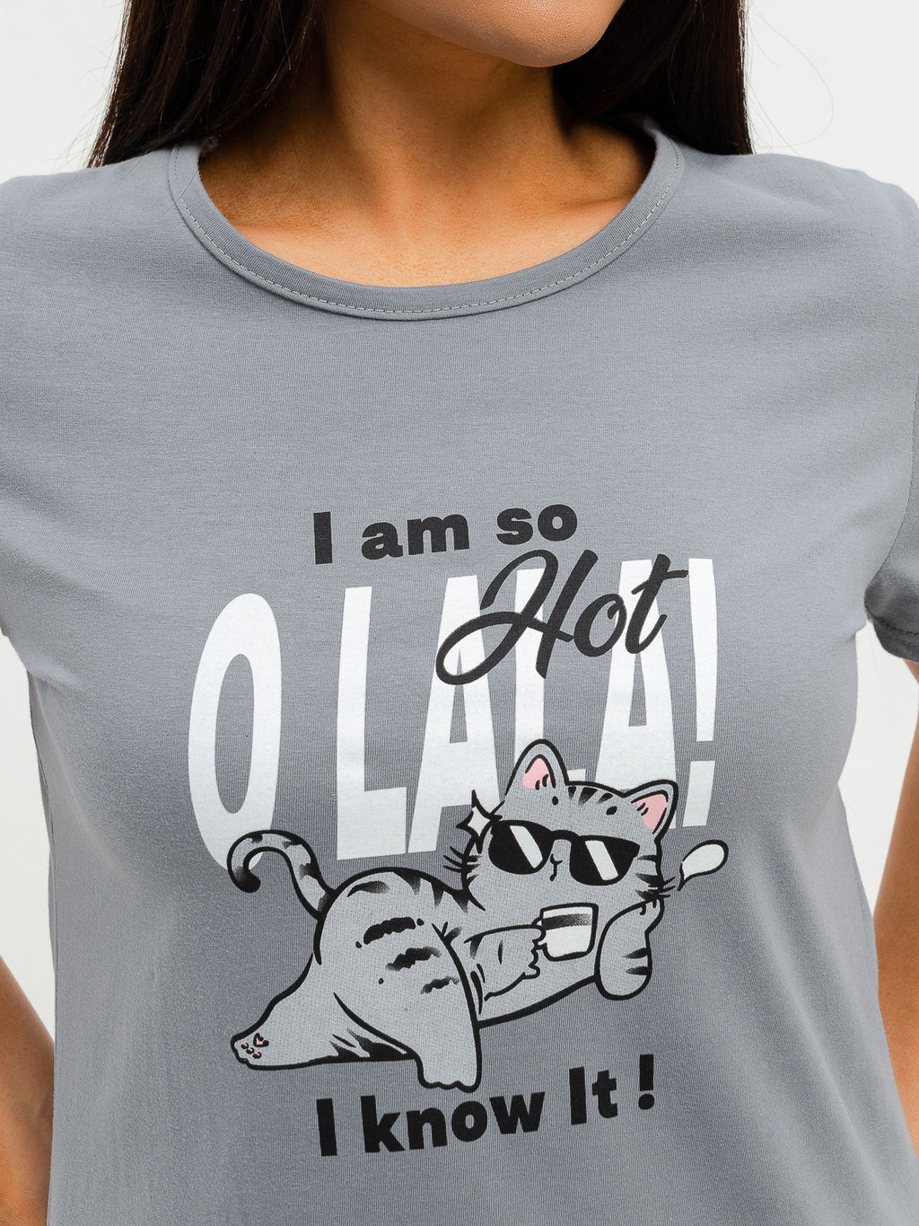 Сорочка С-2 темно-серый - Lena basco фото 3