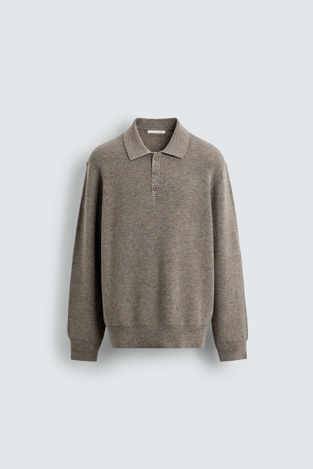 WOOL KNIT POLO SHIRT - Zara фото 6