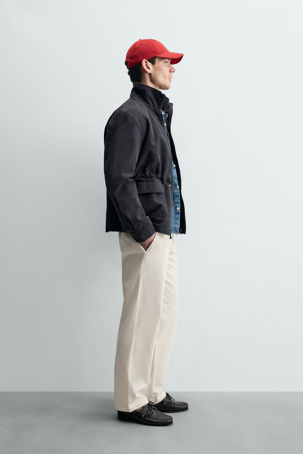 PANTAL?N CHINO STRAIGHT FIT / Blanco - Zara фото 4