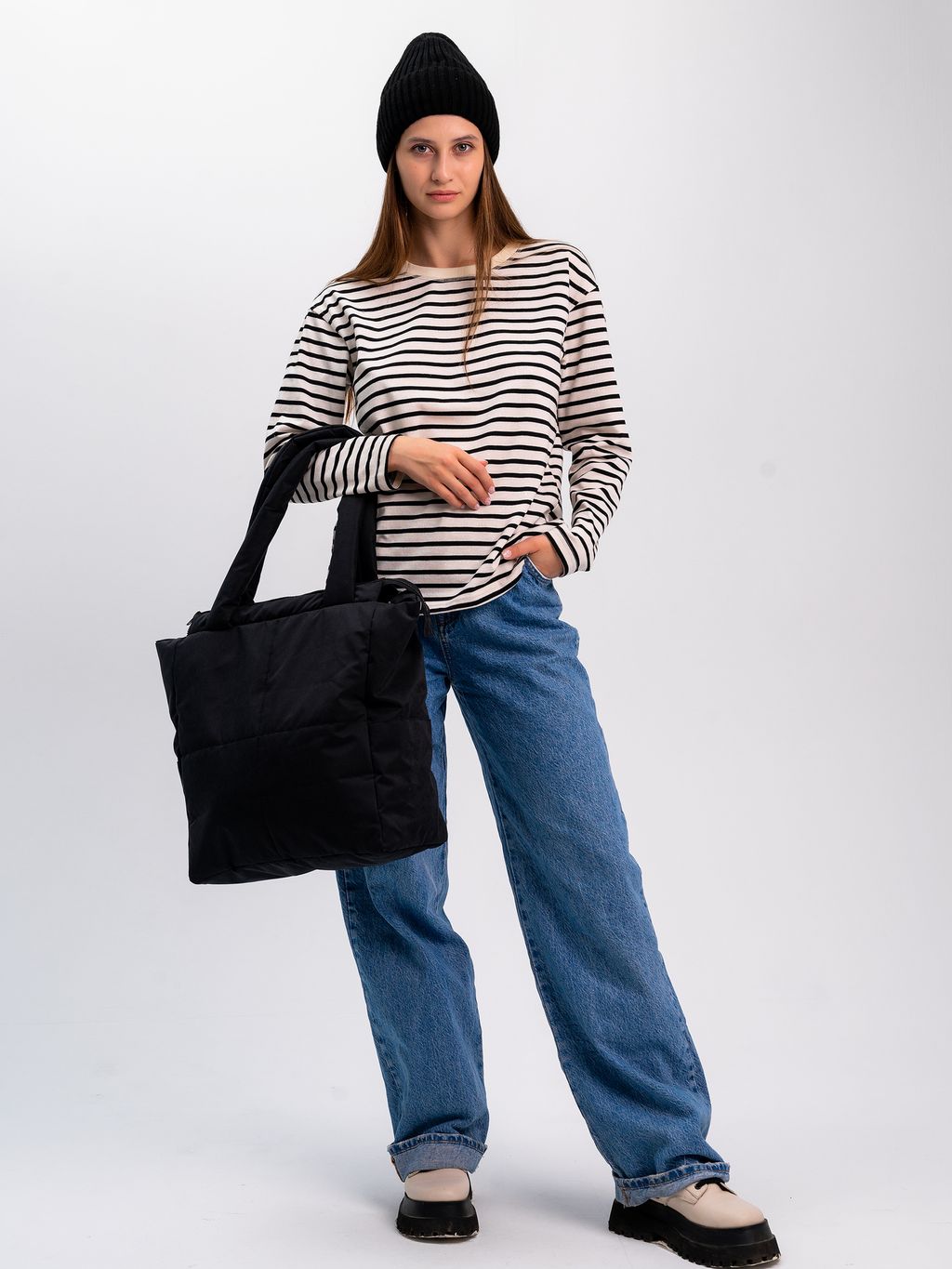 Сумка-шоппер Зима бежевый - Yollochka фото 21