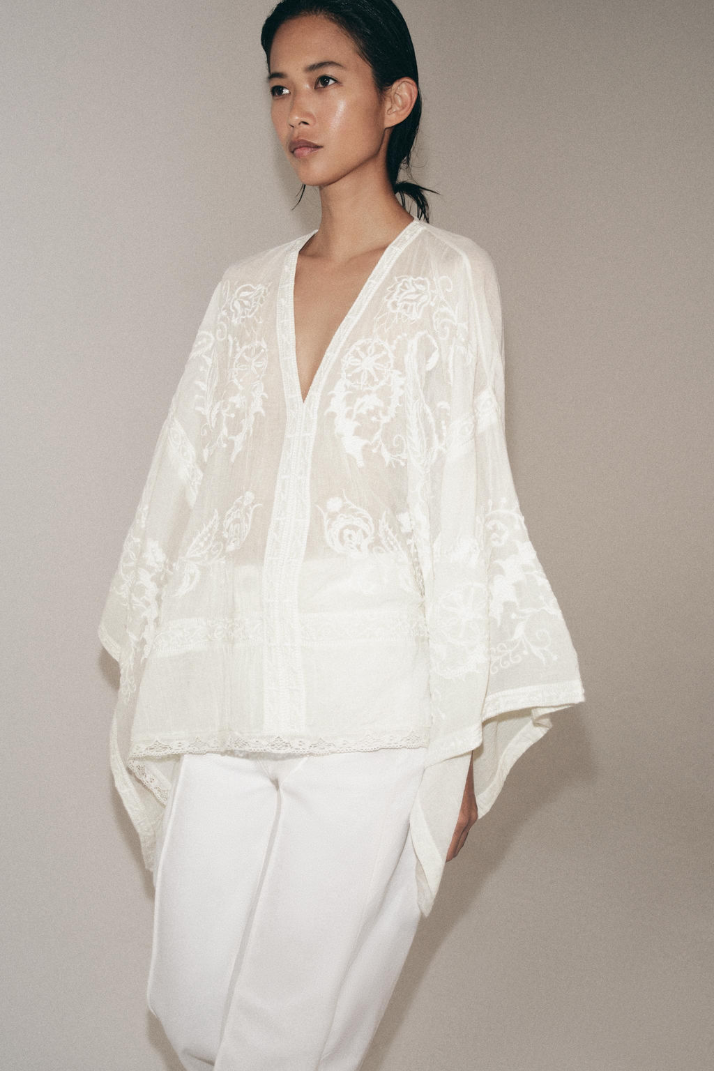 ZW COLLECTION CONTRAST MIDI DRESS - Zara фото 16