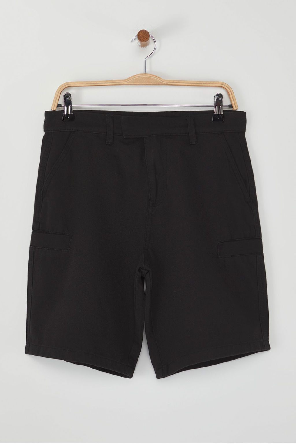 TRENDYOL MAN Limited Edition Erkek Siyah Gabardin Brit Kapamal? Yan Cep Detayl? Sort & Bermuda TMNSS25SR00026 - Trendyolmilla фото 3