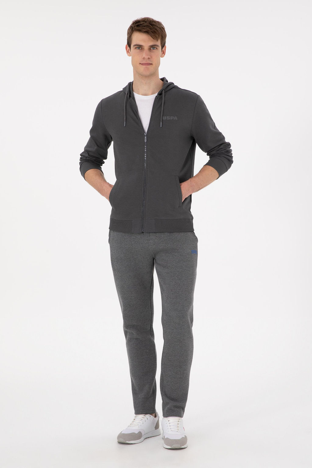 Мужской вязаный кардиган антрацитового цвета Неожиданная скидка в корзине - U.s. polo assn фото 4