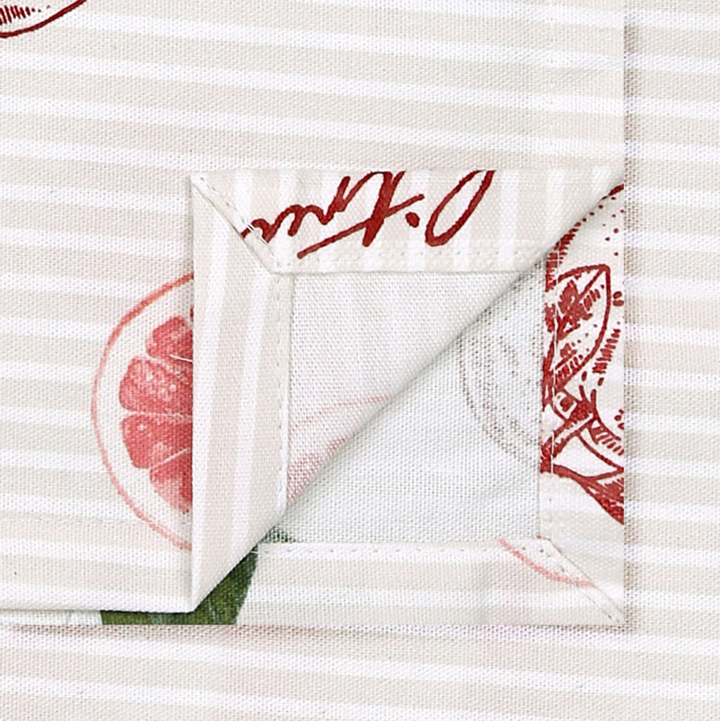 Грейпфрут К Скатерть 200х145см, длина стола до 160см, на 6-8 персон, хлопок Премиум 186г/м2, Домашняя мода (Россия)  фото 3