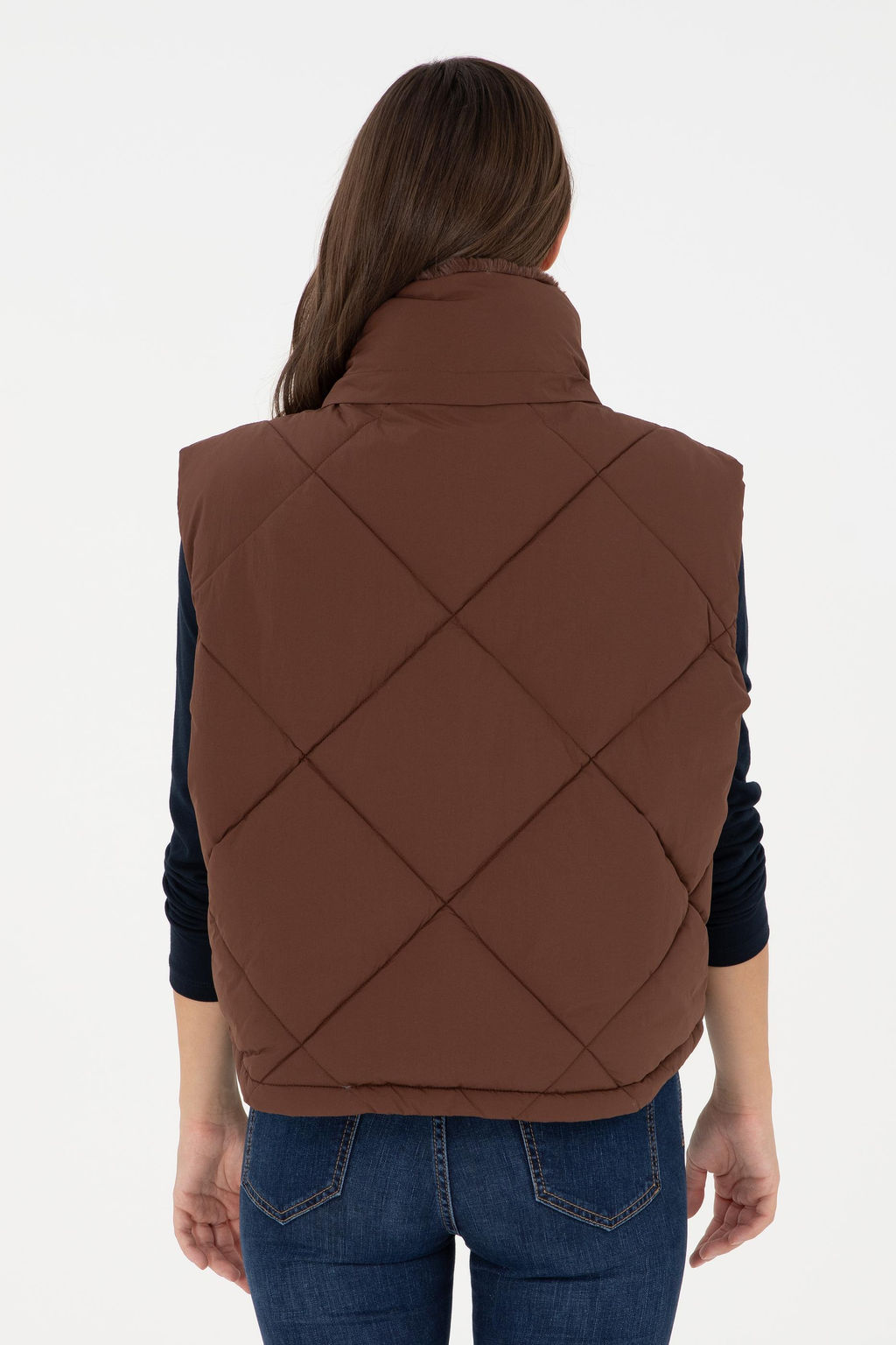 Женский коричневый жилет Неожиданная скидка в корзине - U.s. polo assn фото 5