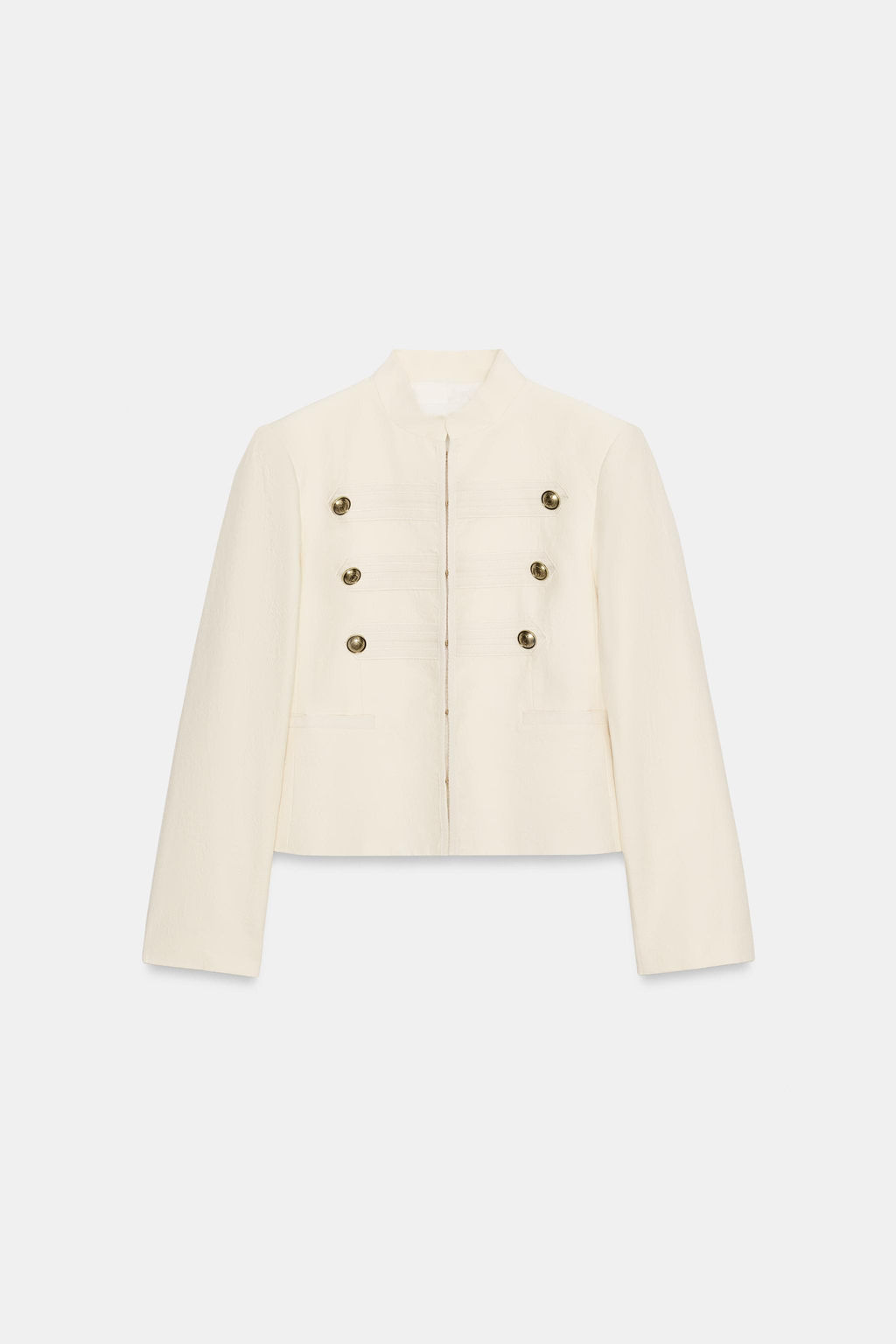 CHAQUETA ENTALLADA BOTONES ZW COLLECTION / Crudo - Zara фото 7