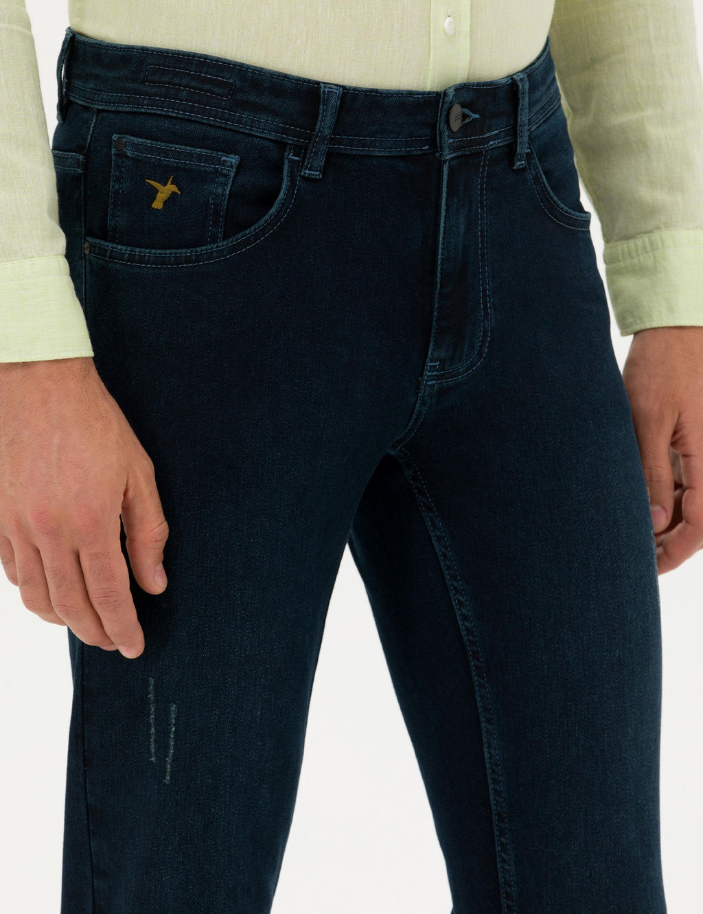 Темно-синие зауженные джинсы - Cacharel фото 6