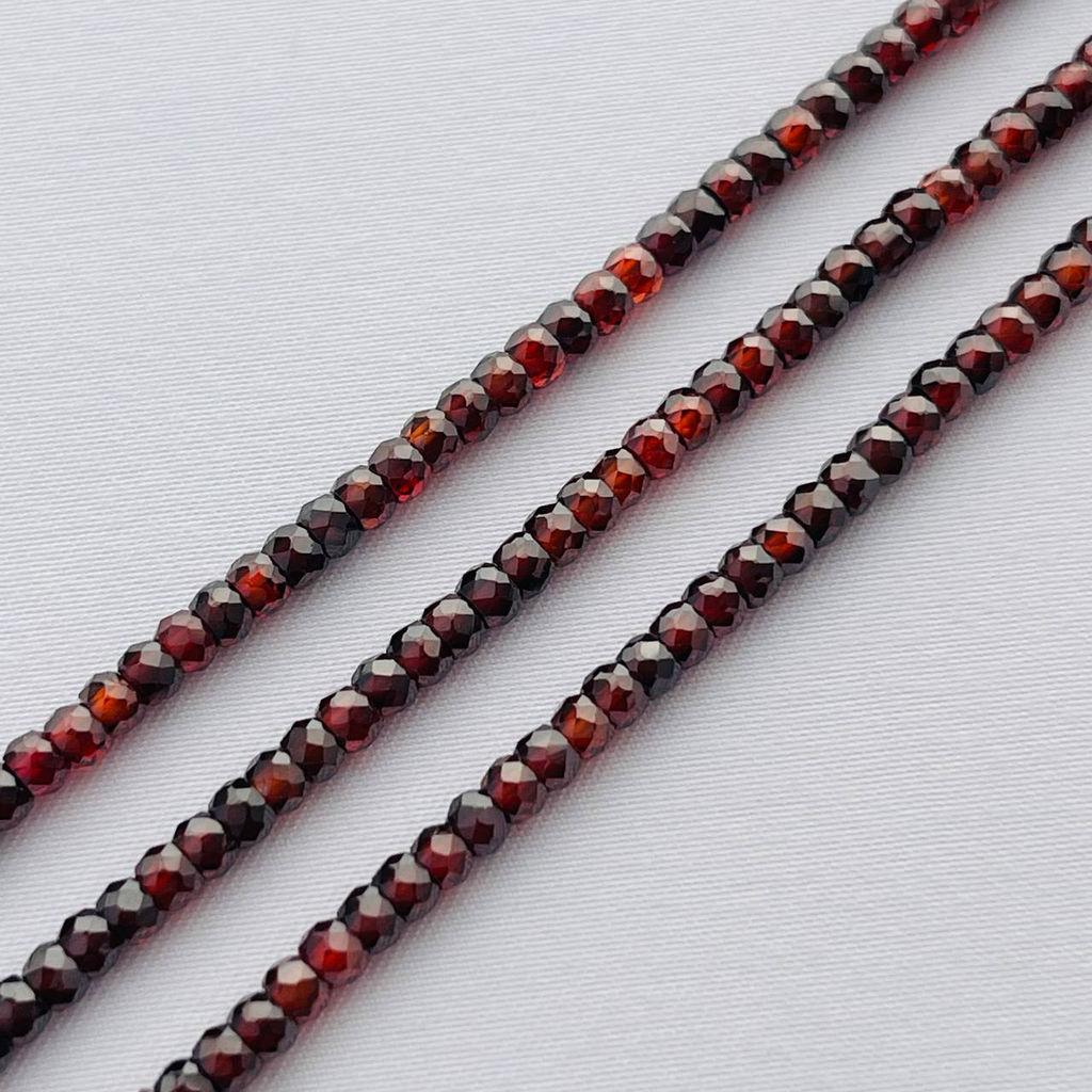 Бусины для украшений из иск. Циркона под гранат