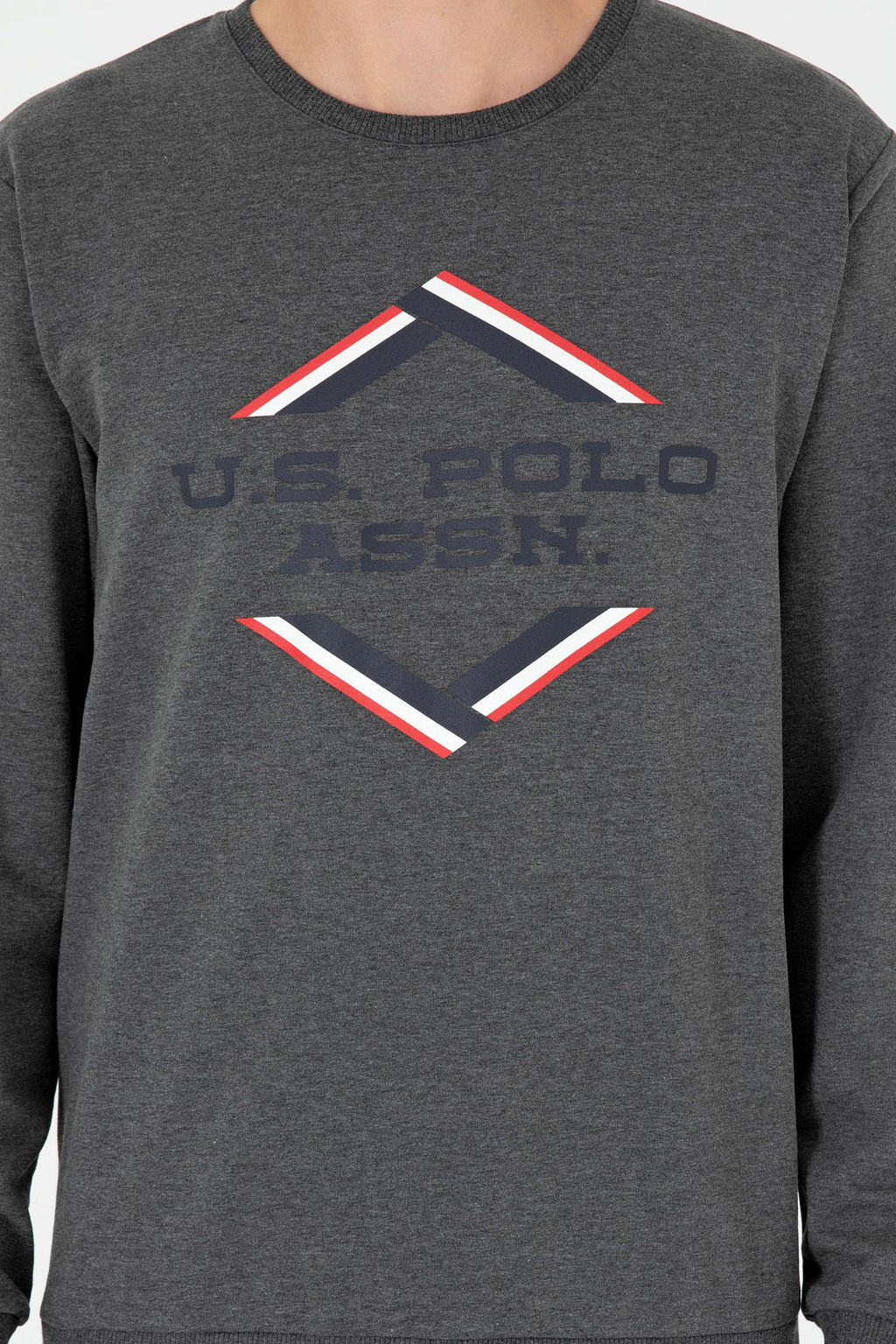 Мужской пижамный комплект антрацитового меланжевого цвета Неожиданная скидка в корзине - U.s. polo assn фото 5