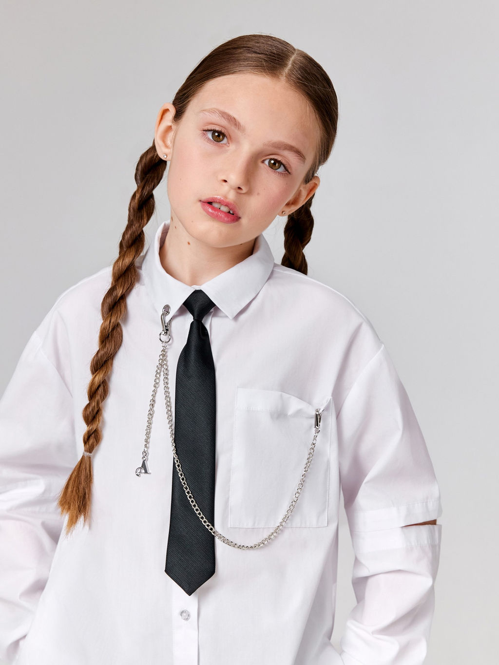 ACOOLA / Блузка детская для девочек Fizra2 белый фото 6