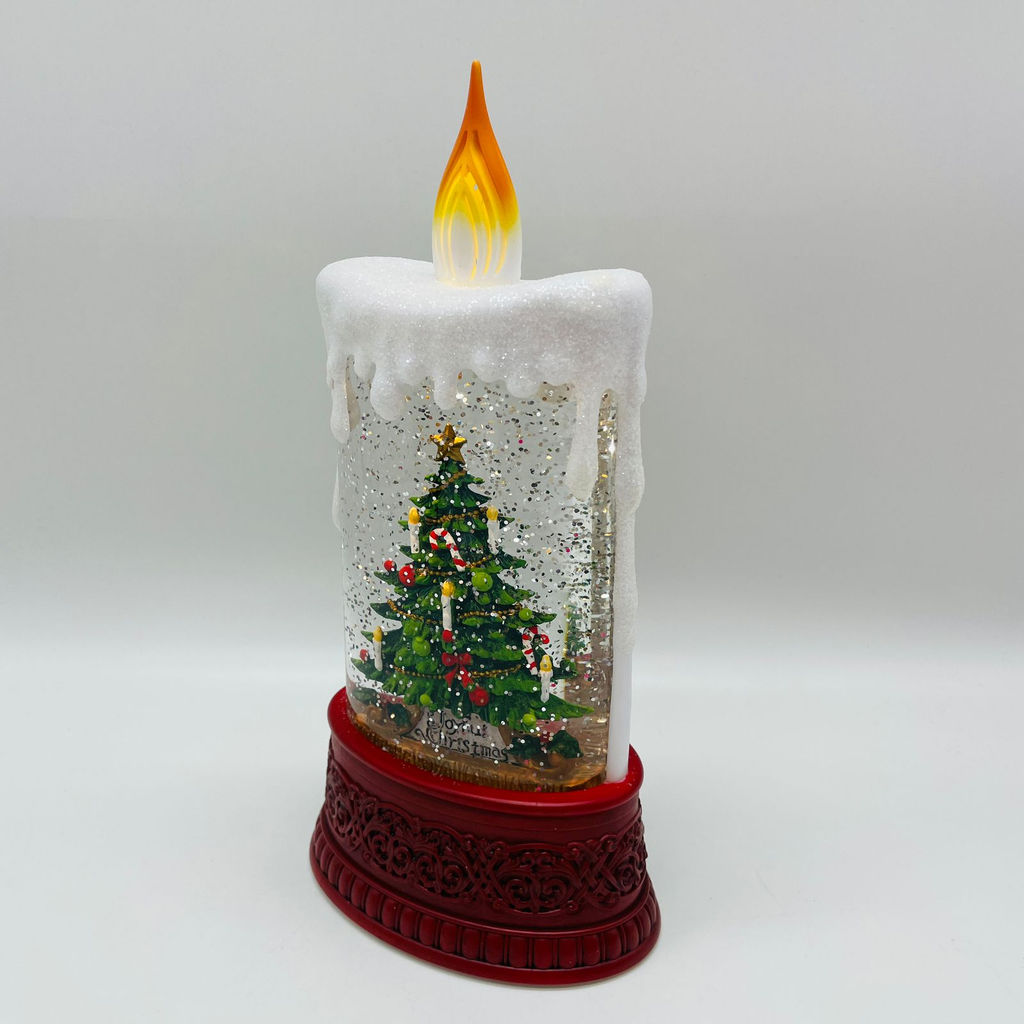 Новогодний декор стекло - Ночник-свеча 25 см (арт. WDL-23016A/B/D) в ассортименте - Ип лебедев о.ю фото 8