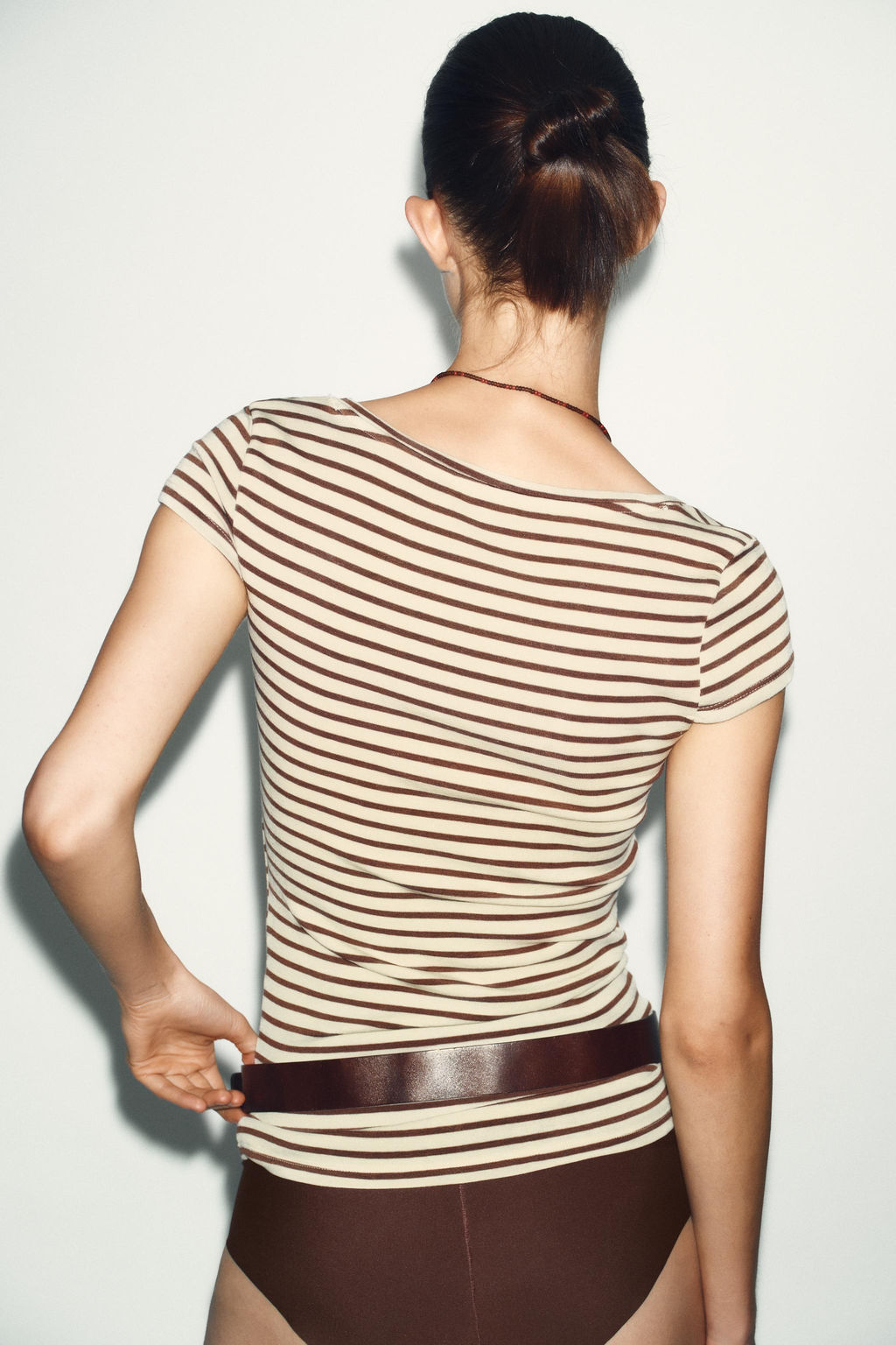 STRIPED SHORT SLEEVE T-SHIRT - Zara фото 13