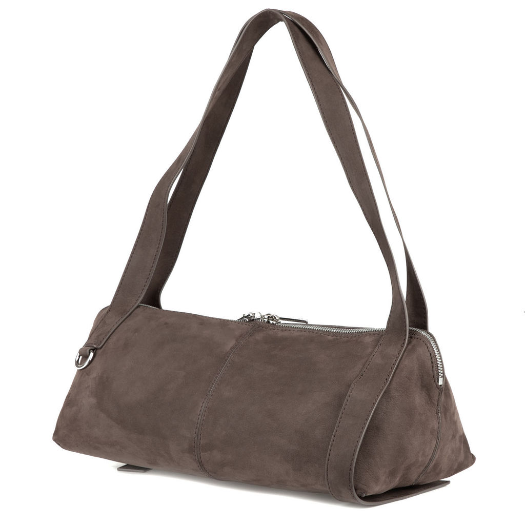 A9555 brown, Женская сумка из нубука, Barcelo Biagi