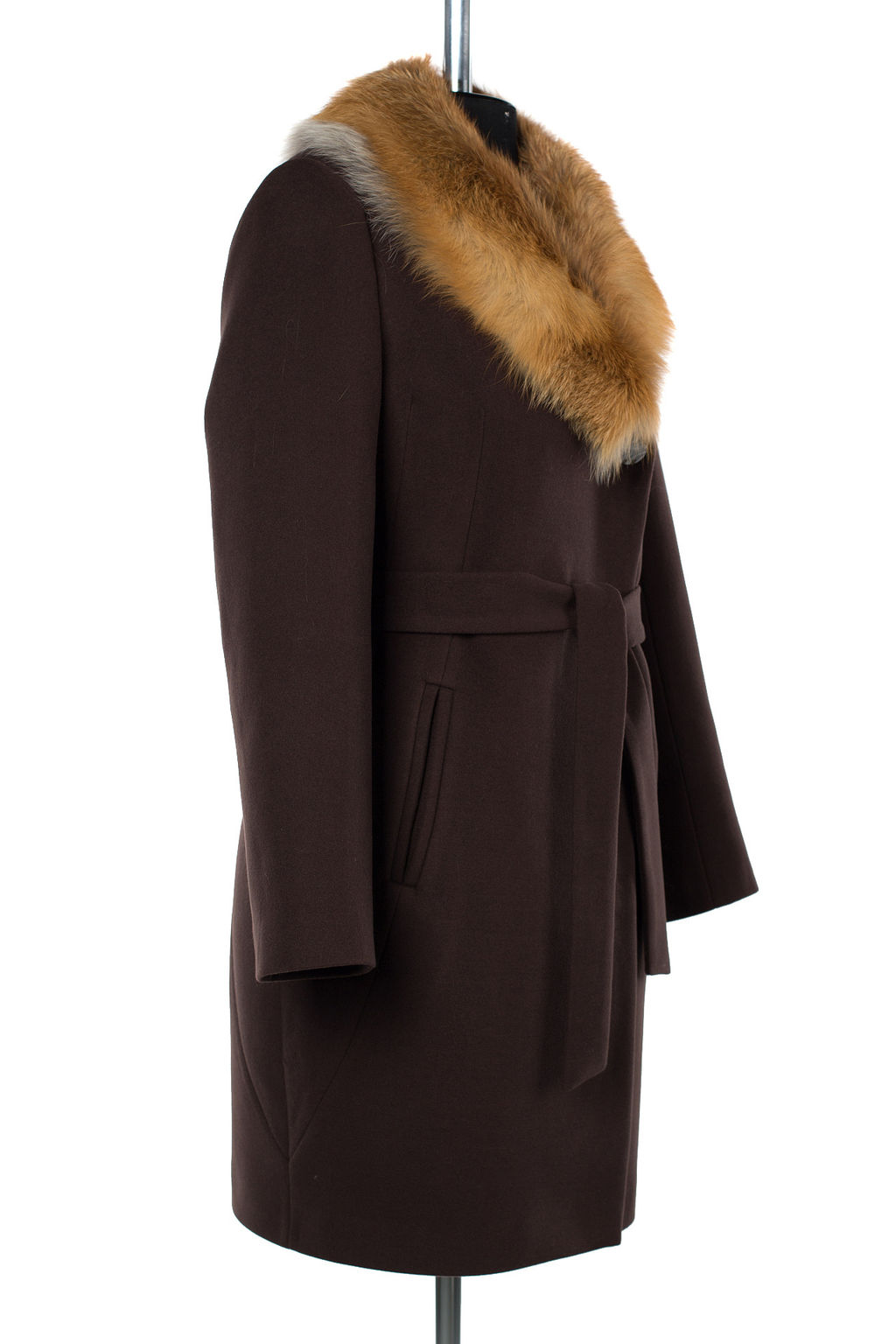 Мех натуральный (лиса) Пальто утепленное Холлофайбер 300 - El podio фото 5