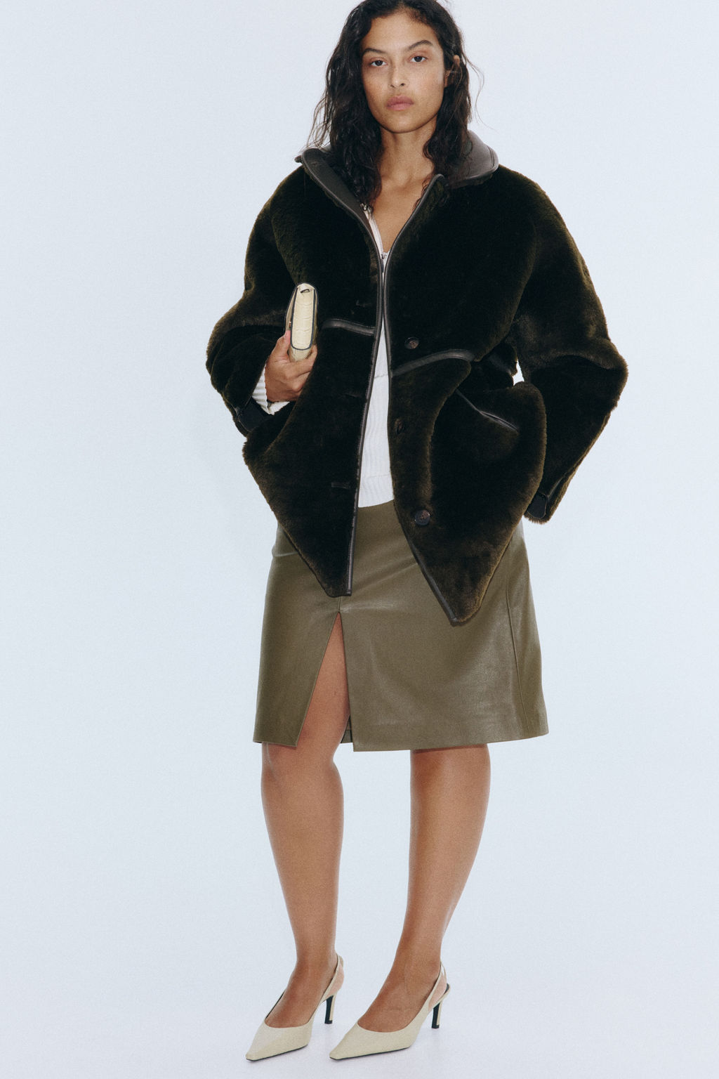 Abrigo efecto pelo - H&m фото 7