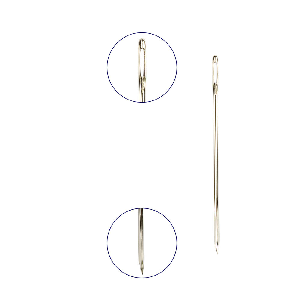 Иглы для шитья ручные Gamma N-280 для кожи №8 в конверте 25 шт