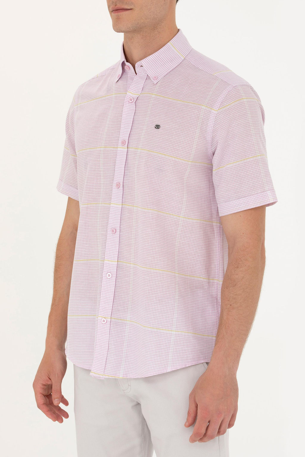 U. S. Polo Assn Мужская рубашка с коротким рукавом Magnolia - U.s. polo assn фото 20