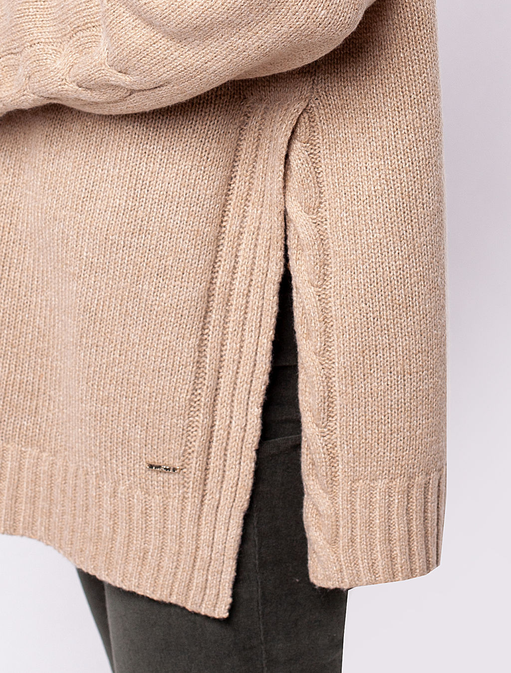 VILATTE / Свободный свитер из теплой пряжи с шерстью  фото 2