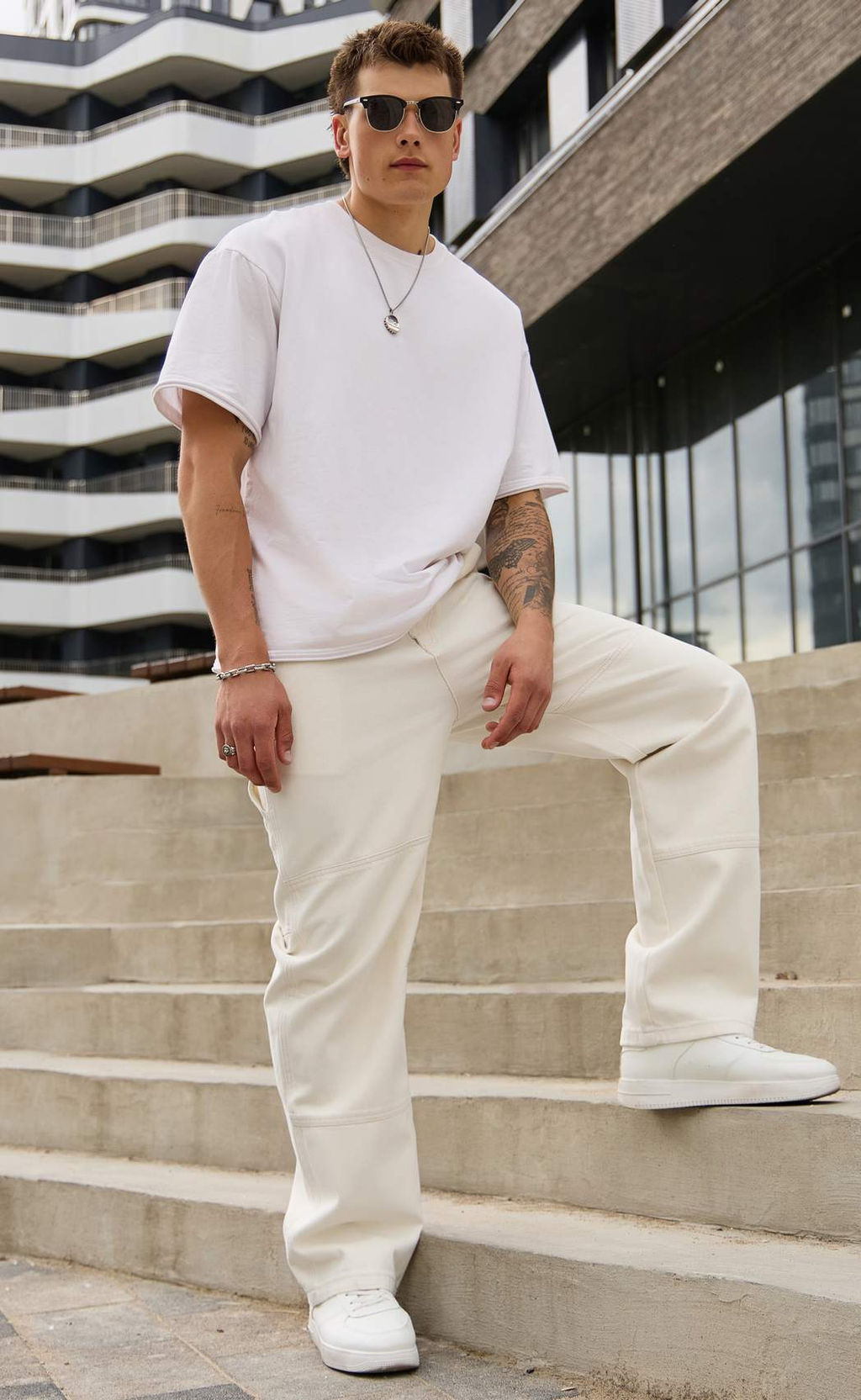 Джинсы муж. F611-0125 milk - Fine joyce фото 10