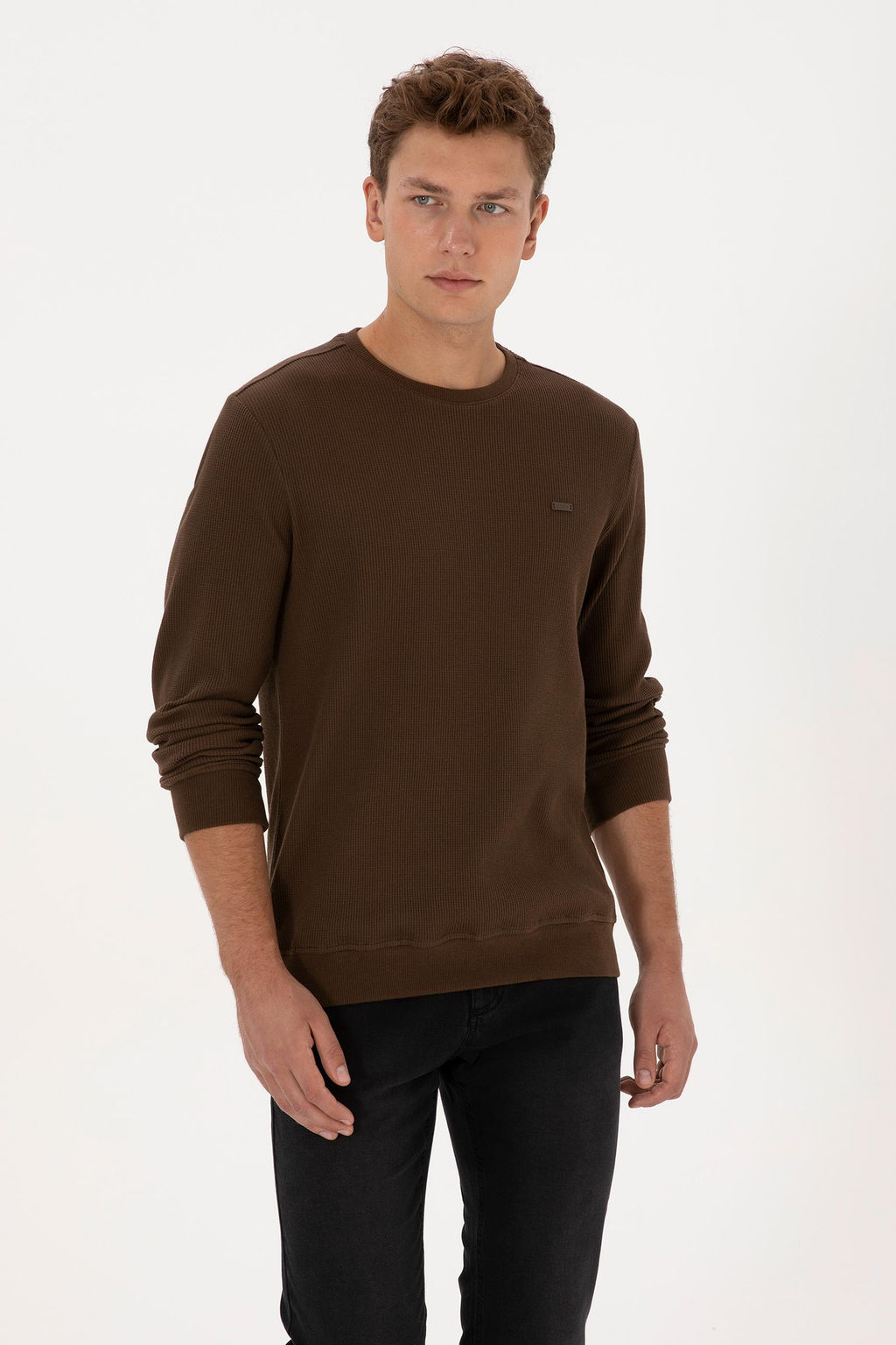 Erkek Kahverengi Sweatshirt - U.s. polo assn фото 3