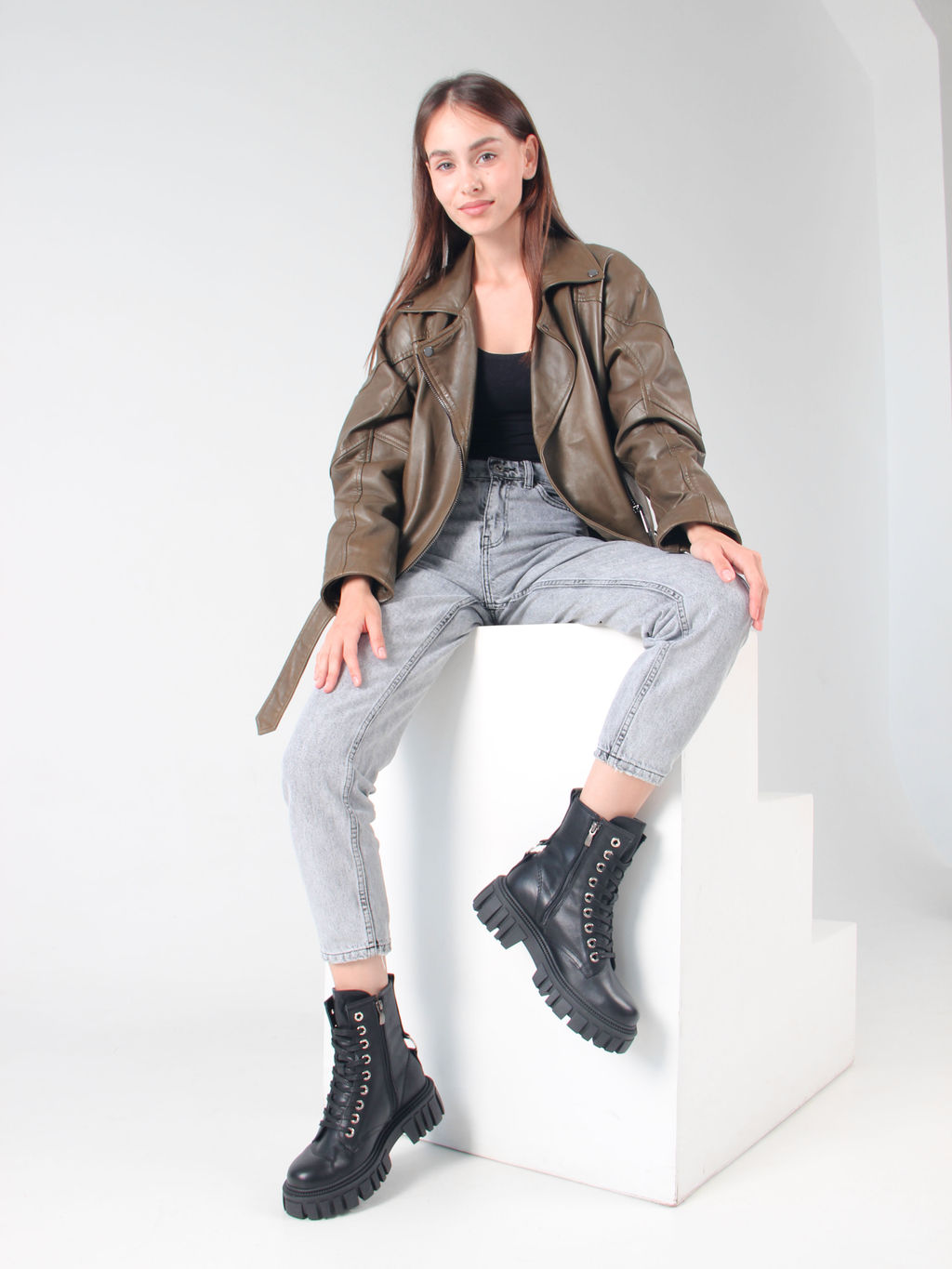 Ботинки 329.21153bl.black/Шерсть