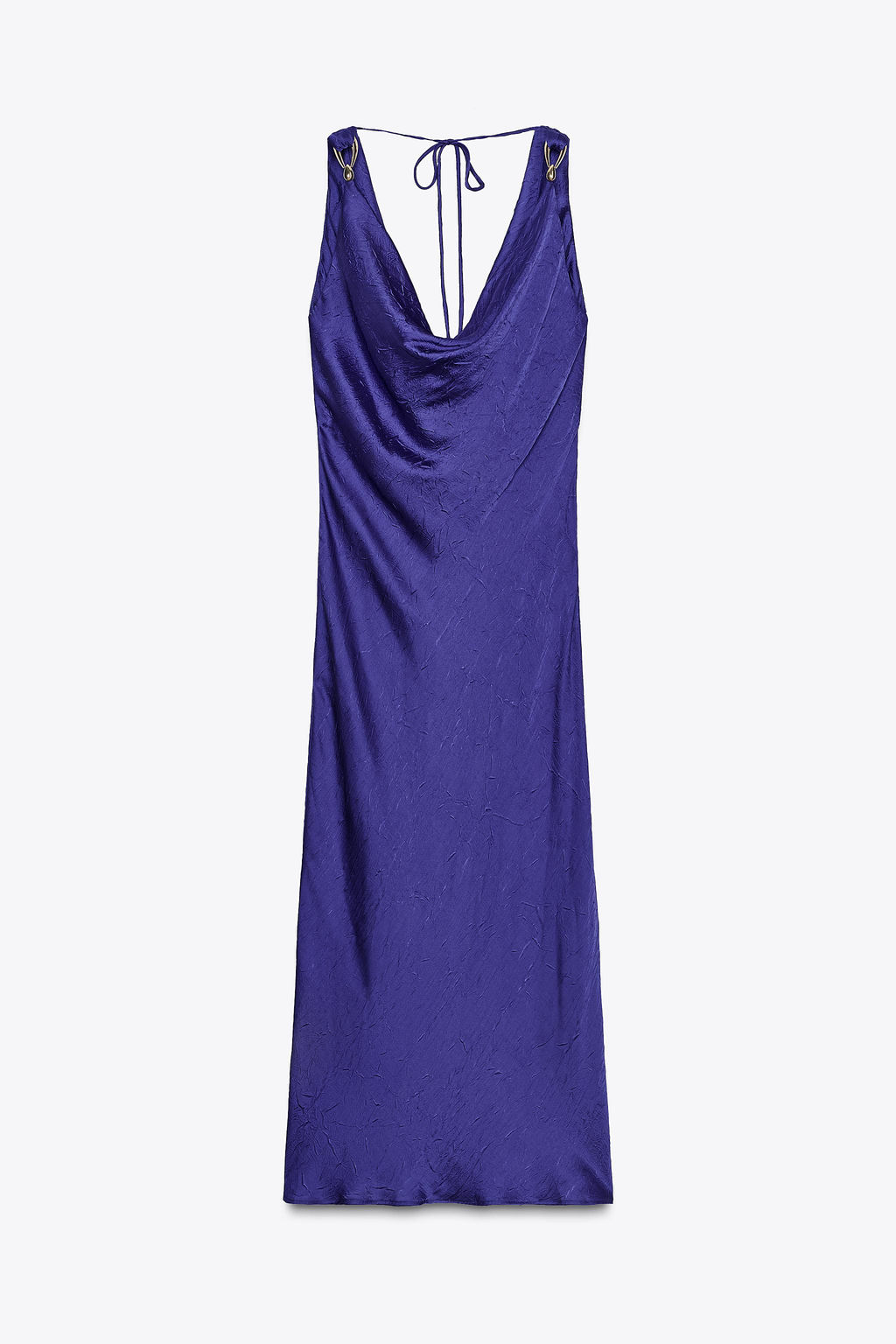 MIDI CAMISOLE DRESS WITH HARDWARE - Zara фото 7