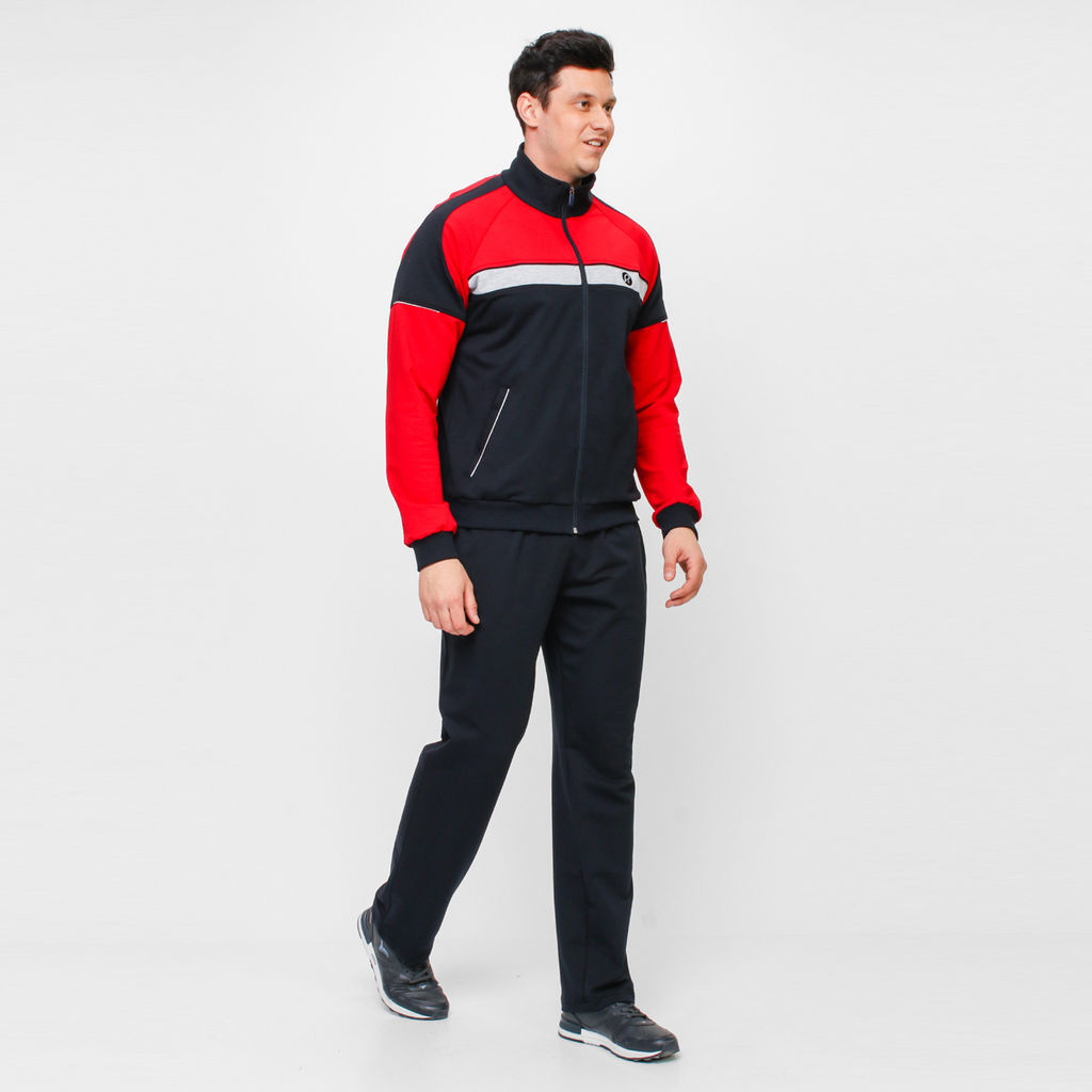 Спортивный костюм М-175/1 Синий/Красный/Светло-серый - Rodos фото 4