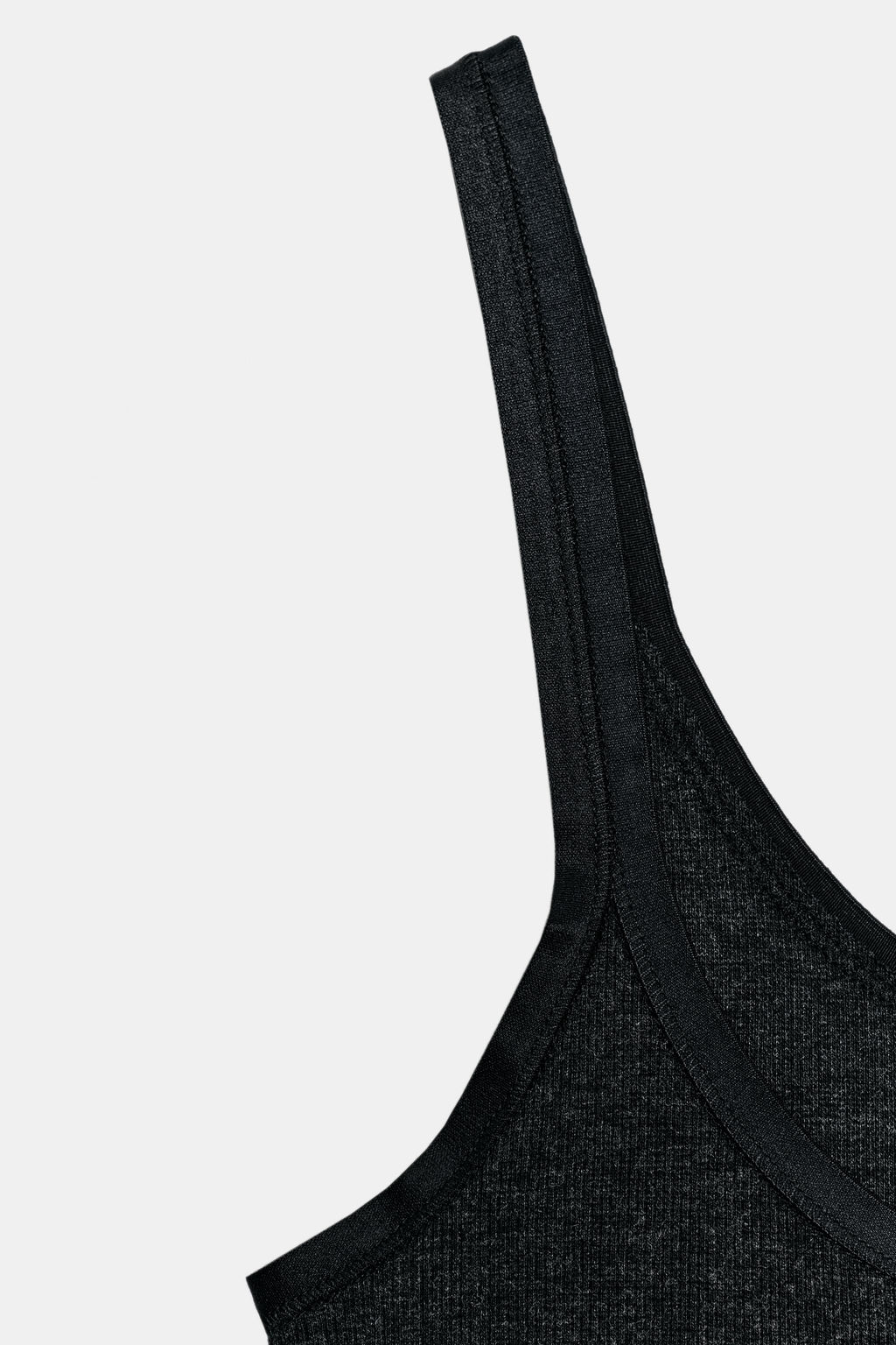 CAMISETA RIB TIRANTES / Plomo - Zara фото 4