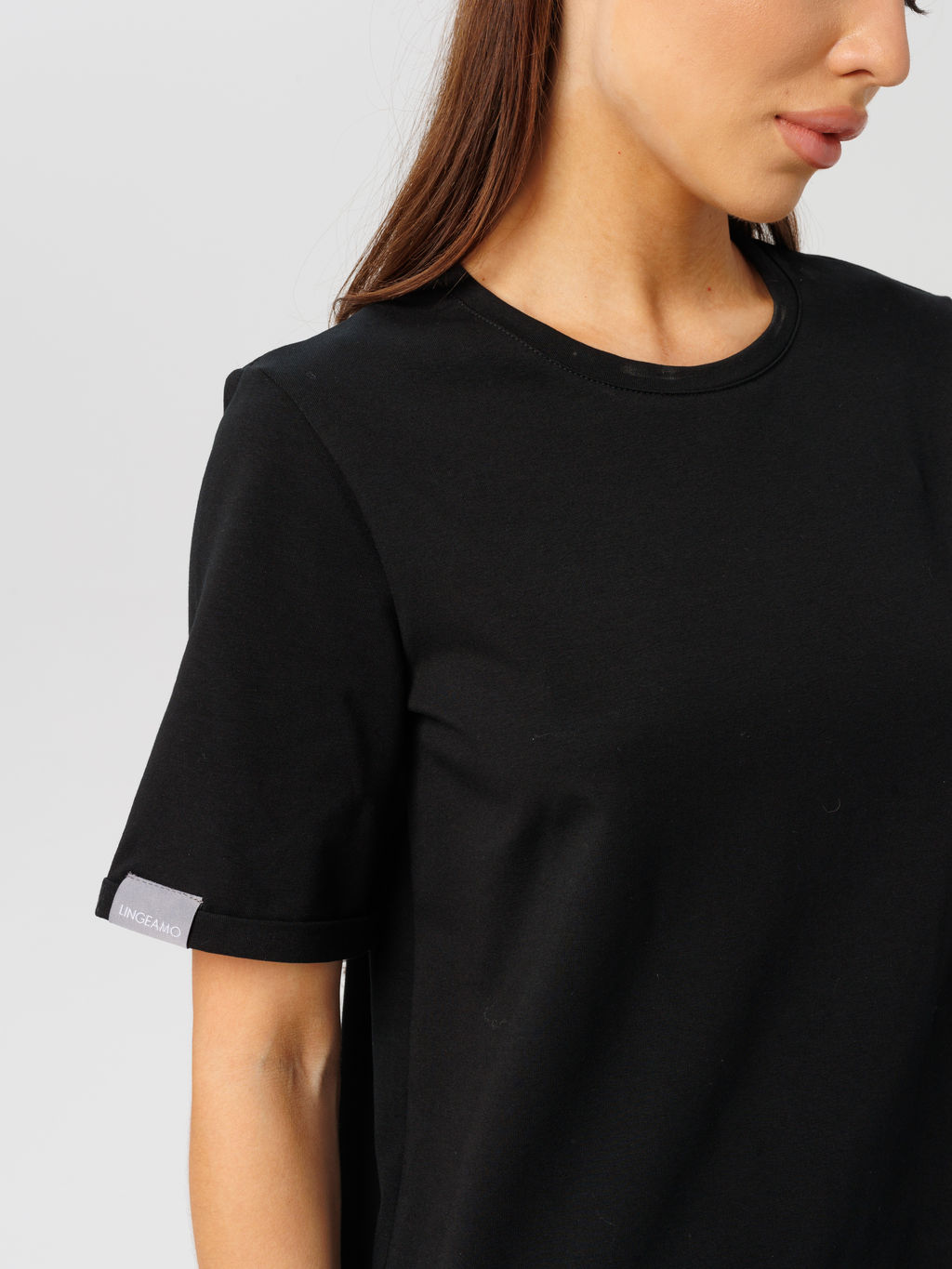 ***Трикотажное платье LINGEAMO черное ВП-05 (7)  фото 11