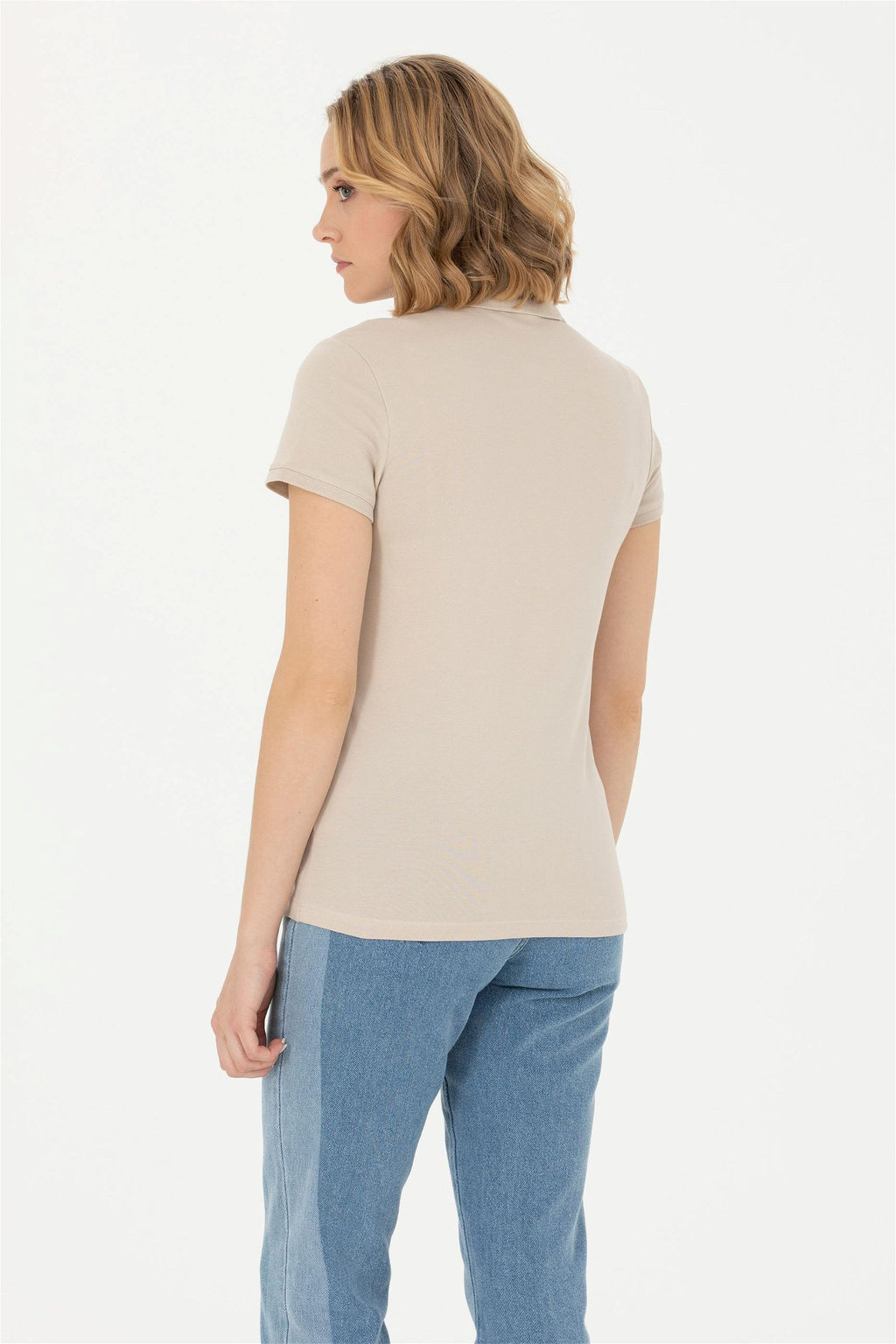 U. S. Polo Assn Женская базовая футболка Stone - U.s. polo assn фото 5