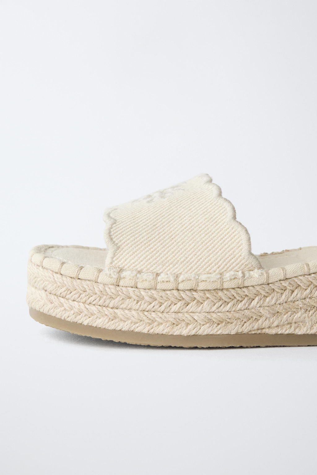 SANDALIA EFECTO YUTE / Blanco Crudo - Zara фото 6