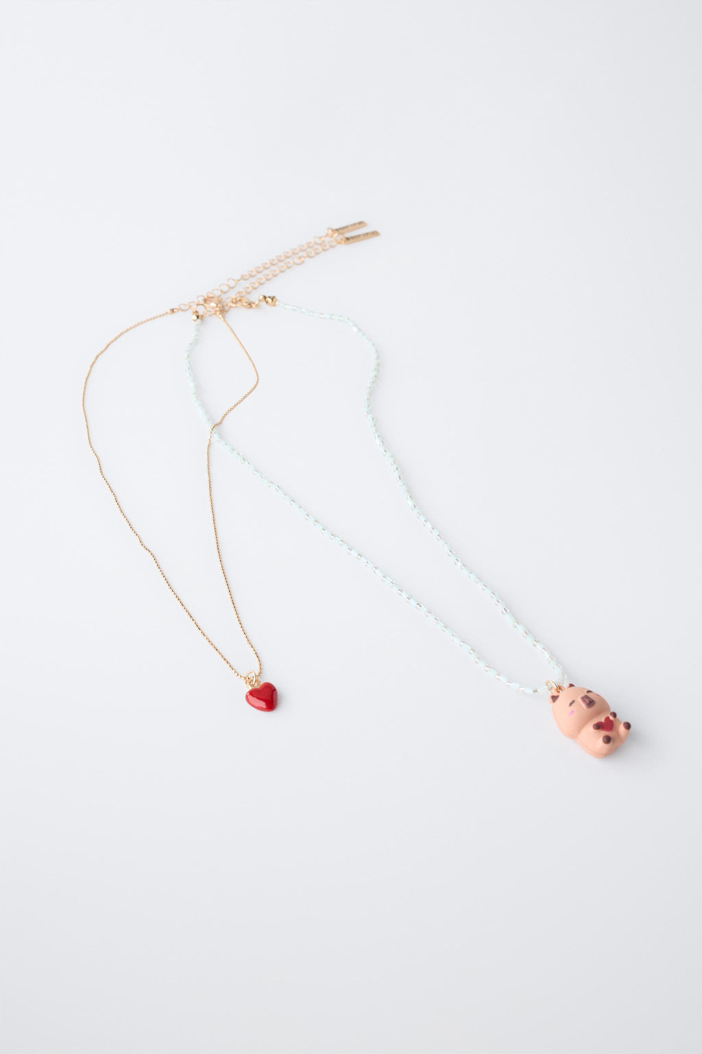 PACK DOS COLLARES ABALORIOS CAPIBARA CAPYFUN  / Marr?n