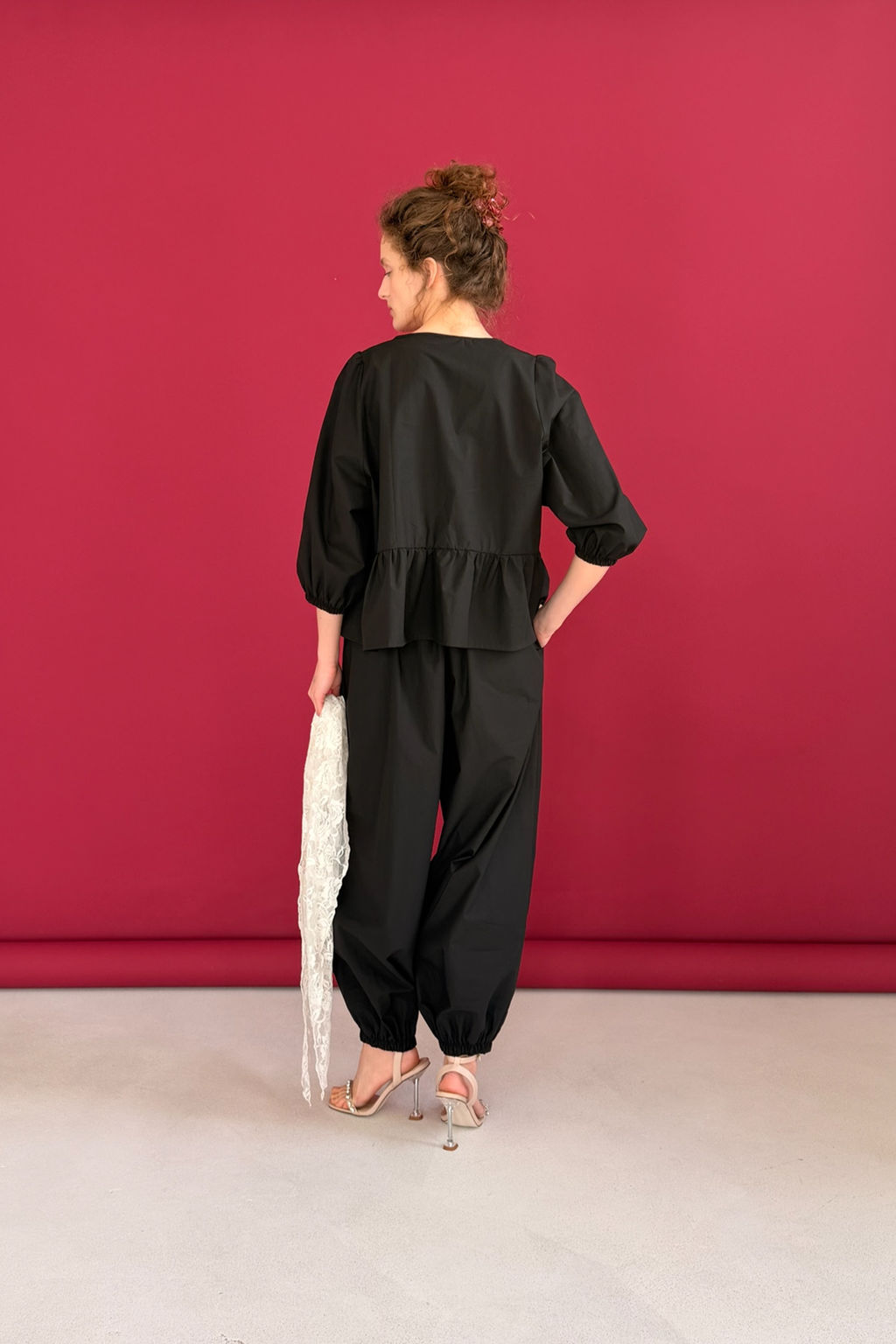 Блузка NATURE093/03/Черный - M&G all natural фото 5