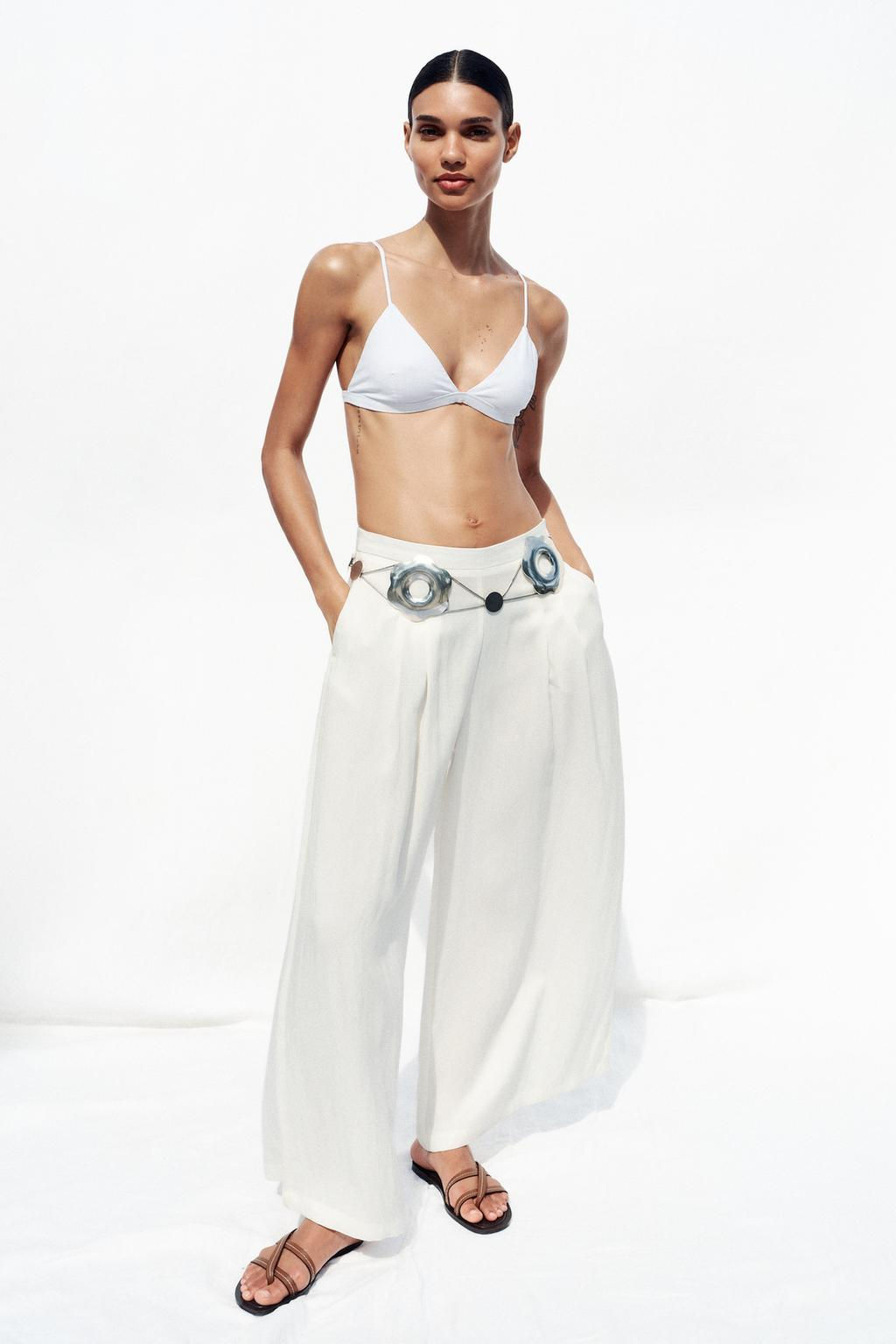 WIDE-LEG TROUSERS WITH DARTS