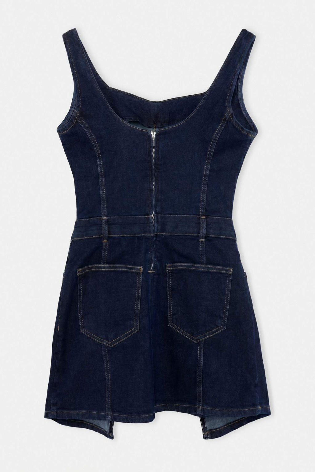 Koyu Mavi Ask_l_ Mini Denim Elbise TWOAW27EL00054 - Trendyolmilla фото 3