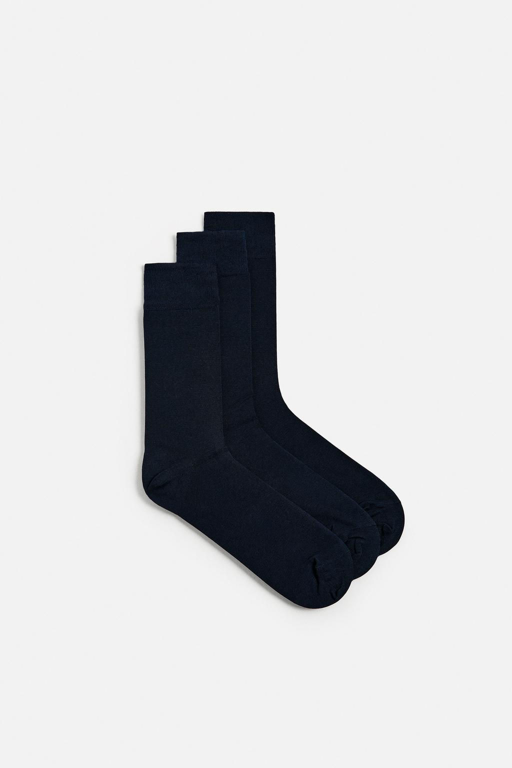3-PACK OF MERCERISED COTTON SOCKS - Zara фото 2