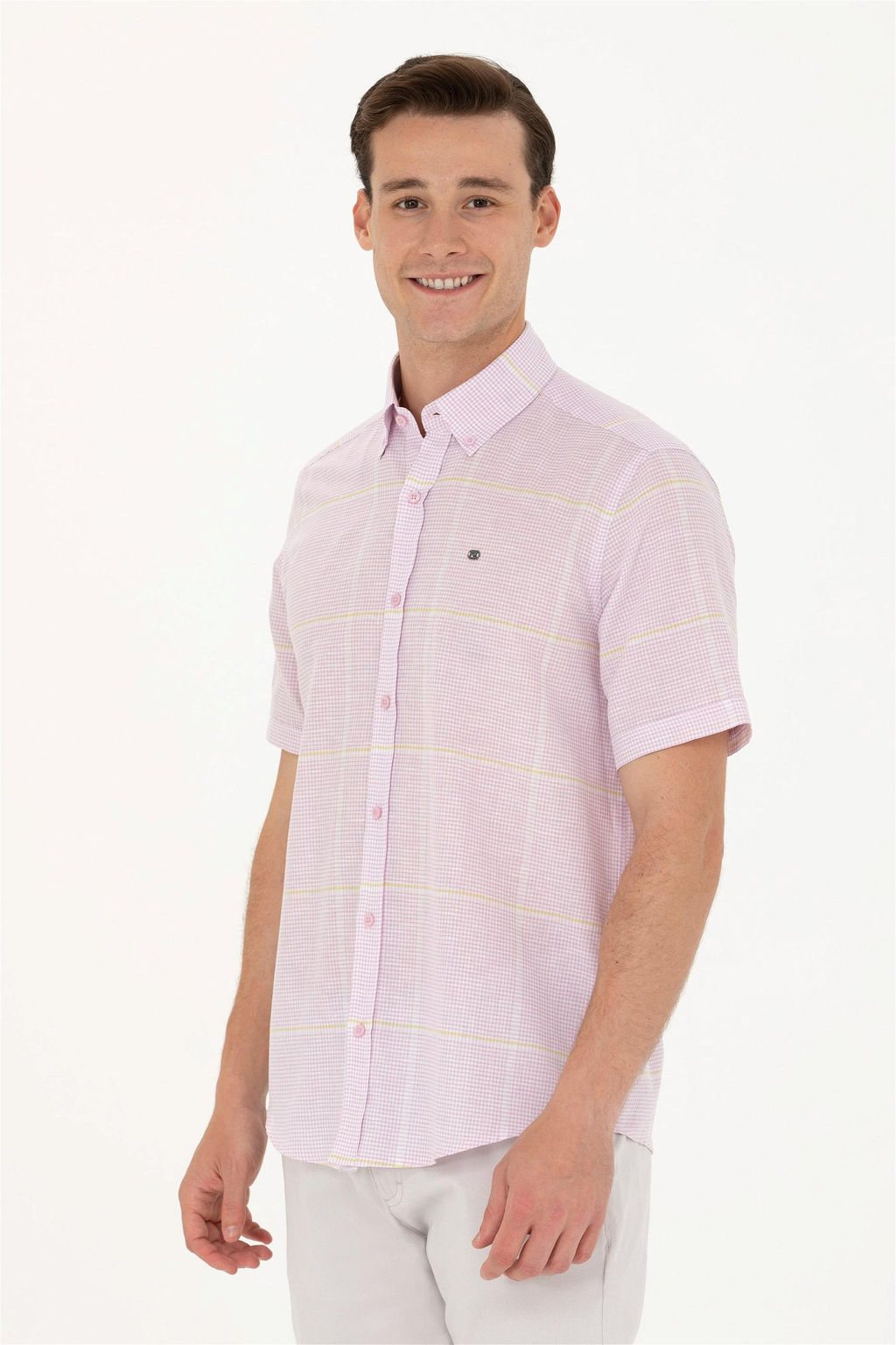 U. S. Polo Assn Мужская рубашка с коротким рукавом Magnolia - U.s. polo assn фото 10