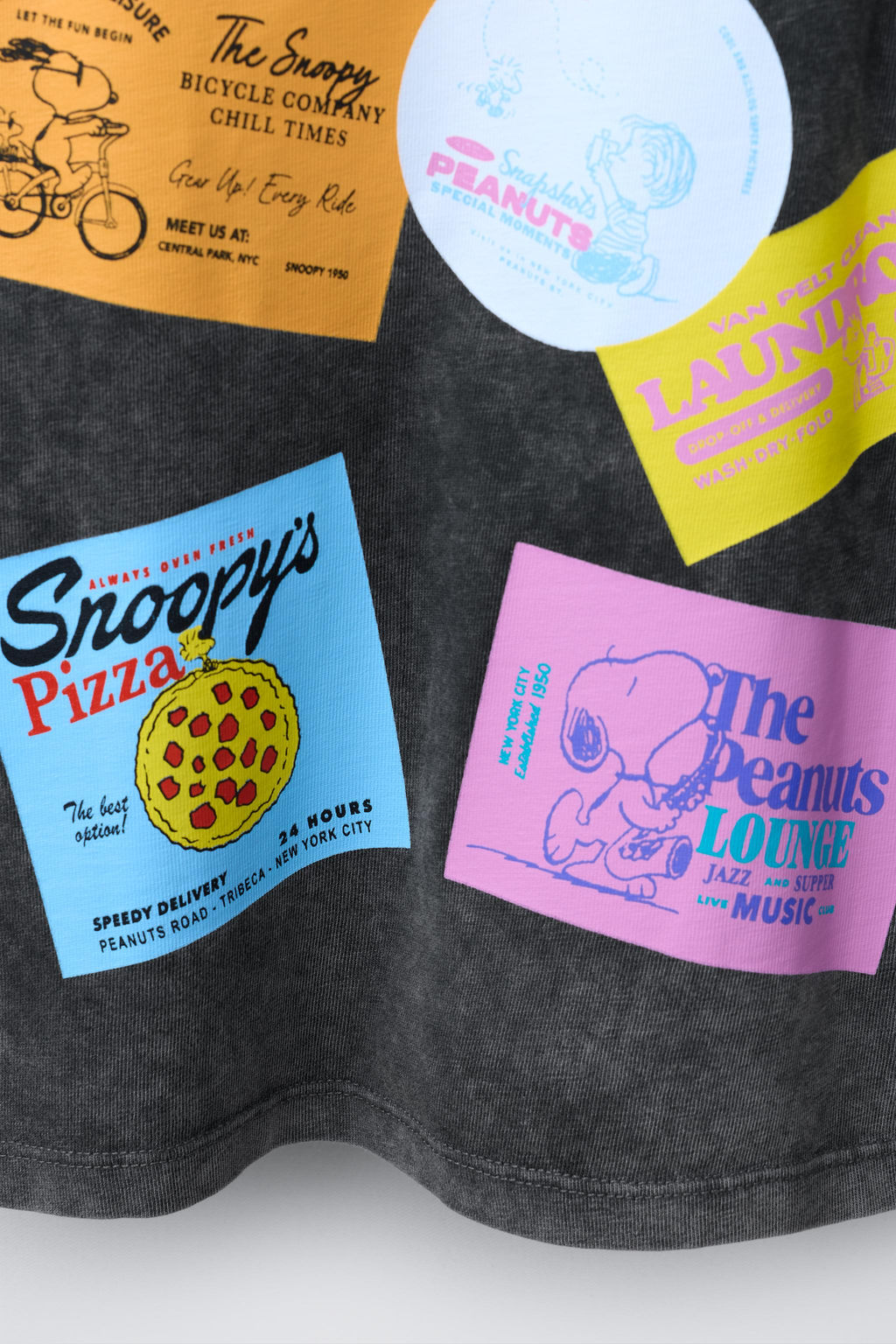 SNOOPY  RAISED PRINT T-SHIRT - Zara фото 4