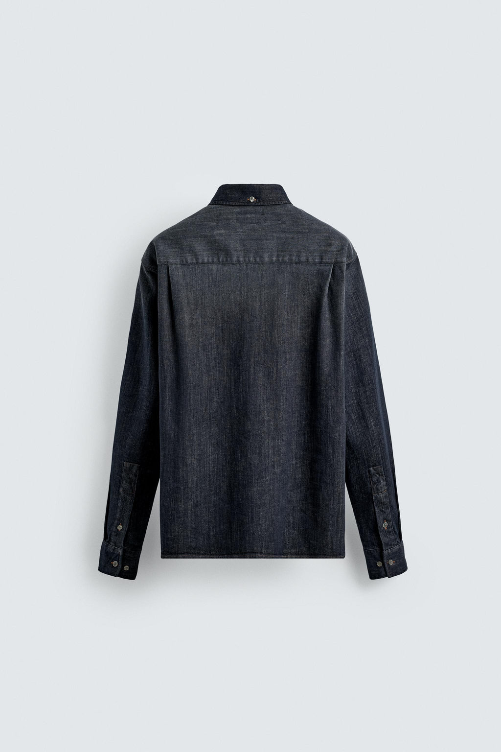 WASHED DENIM SHIRT - Zara фото 7
