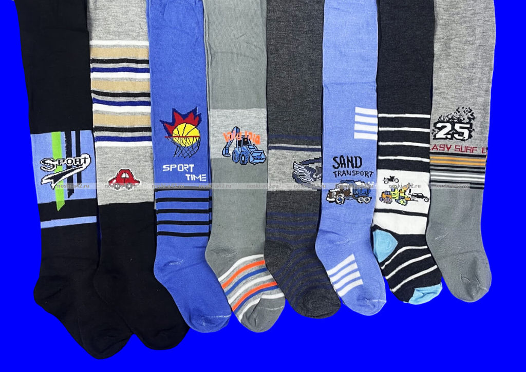 Цена за 12 шт. BFL колготки детские с рисунком на мальчиков ассорти