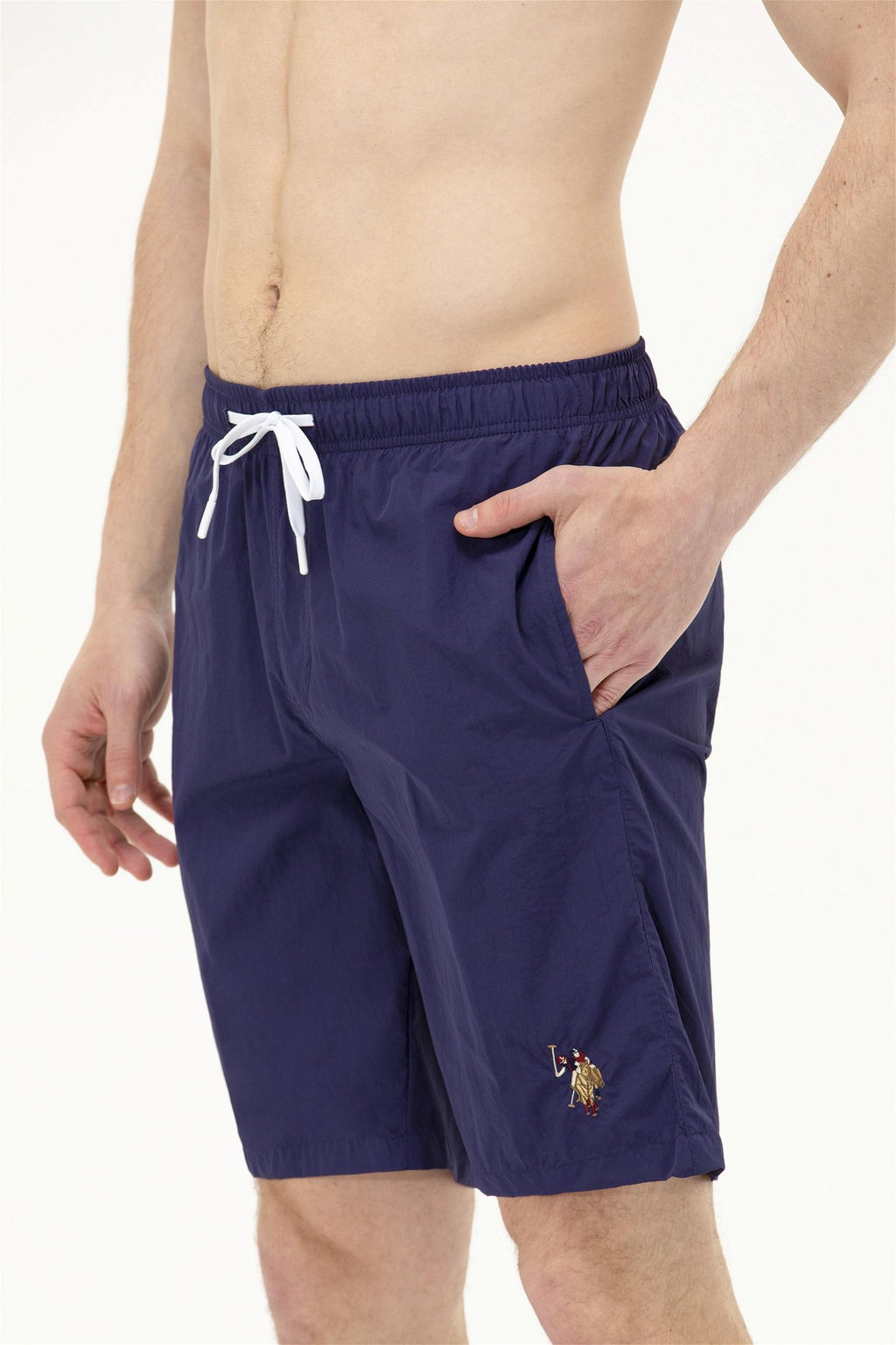 Мужские темно-синие морские шорты - U.s. polo assn фото 10
